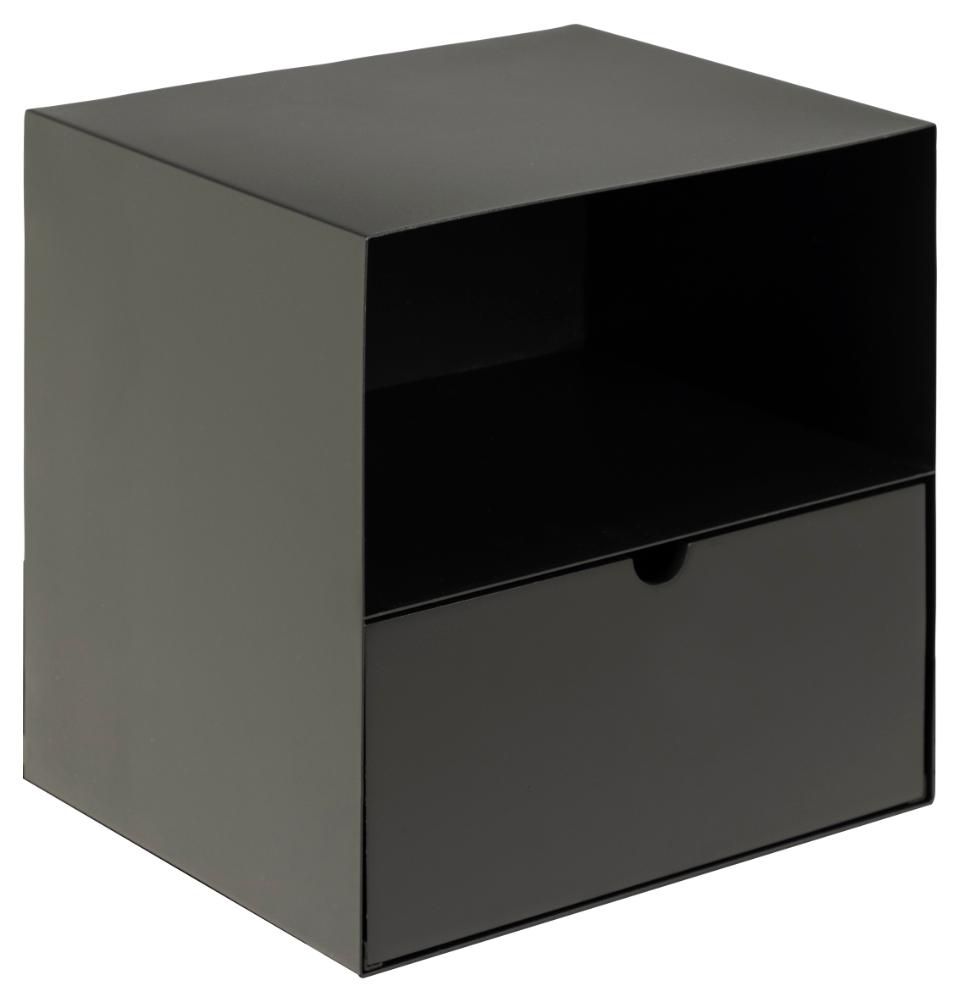 Szafka nocna wisząca z 1 szufladą TELIA 30x25x30 cm Czarny
