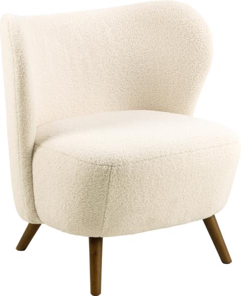 Fotel BRUCE 76x82 baranek kremowy