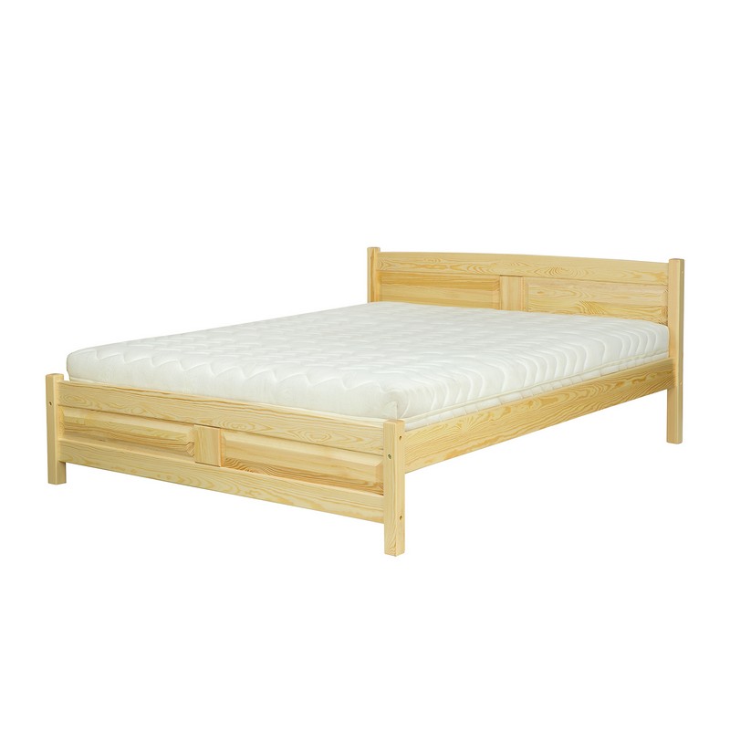 LK104 łóżko S140 D200 sosna orzech DREWMAX