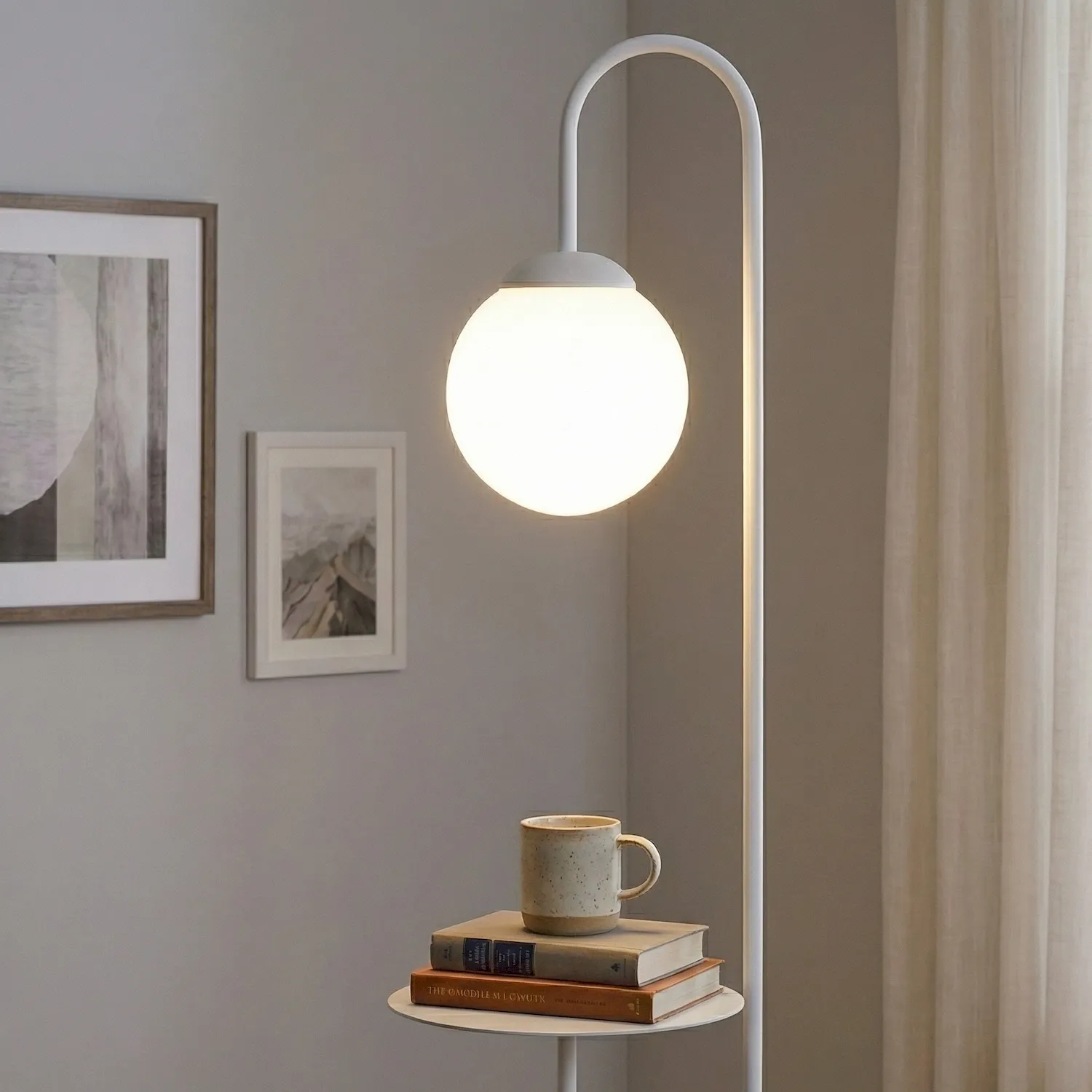 Lampa stojąca BARI Biały 1236/LP1 Lampa stojąca BARI Biały 1236/LP1