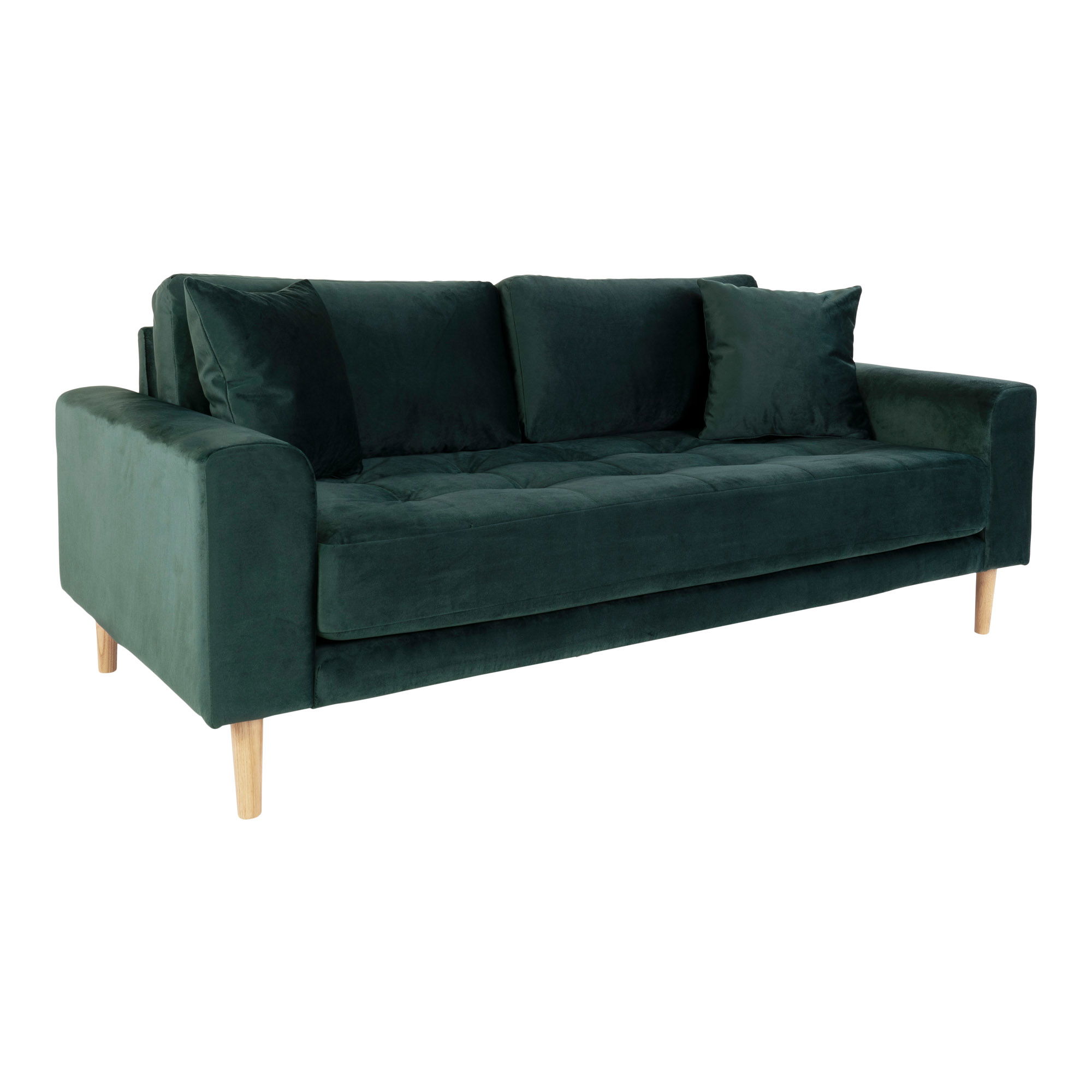 Sofa wypoczynkowa LIDO 2,5-osobowa 180 cm - zielony, naturalny