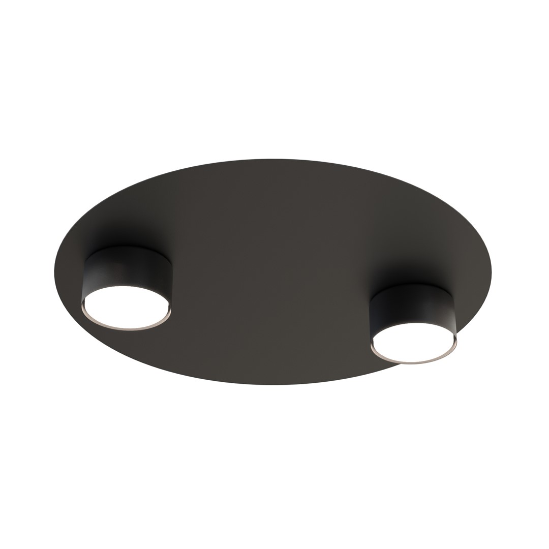 Lampa sufitowa BOLX 2 plafon czarna