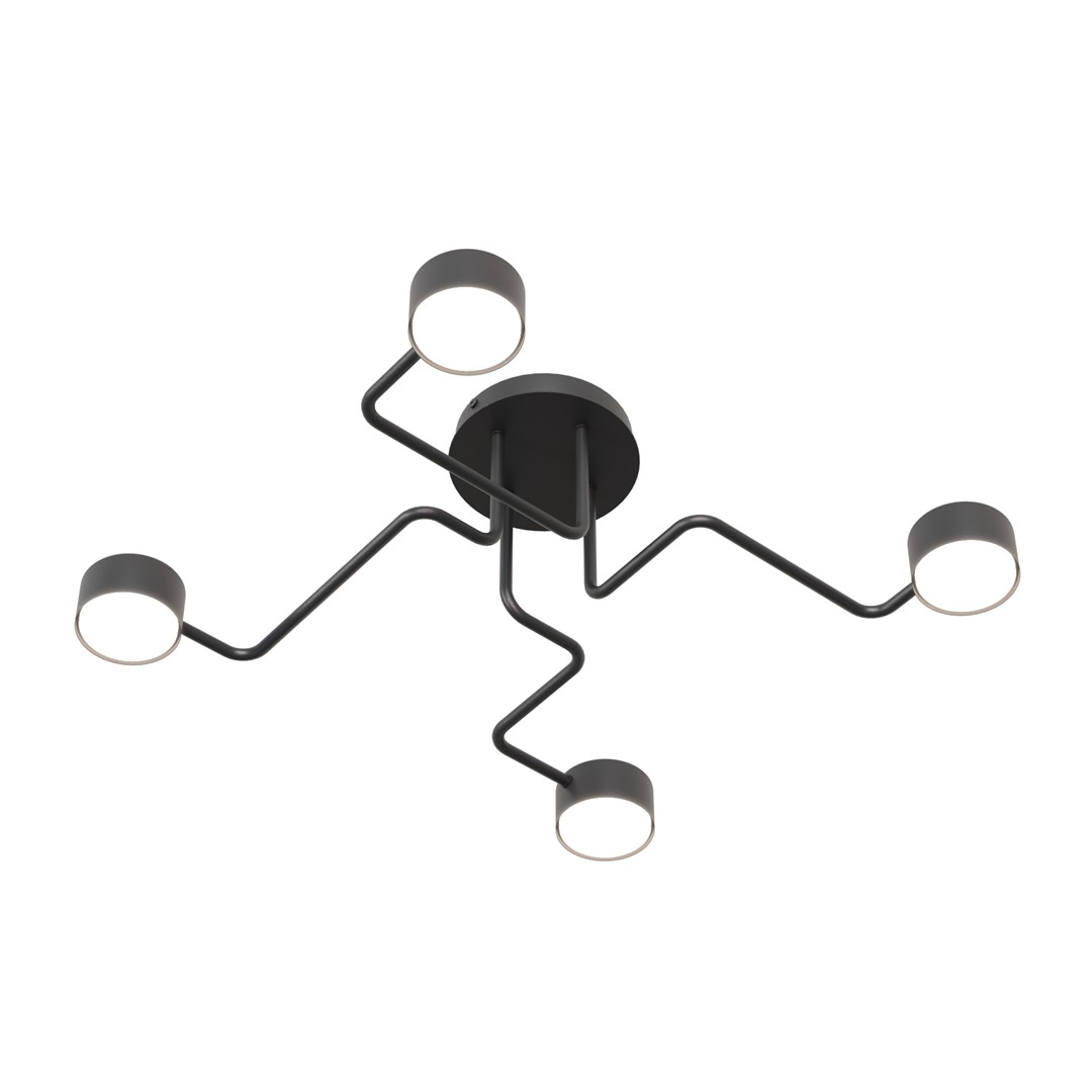 Lampa sufitowa KURAGE 4 BL czarna