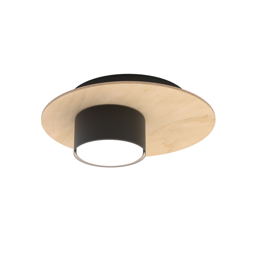 Lampa sufitowa okrągła PIXO 1 BL