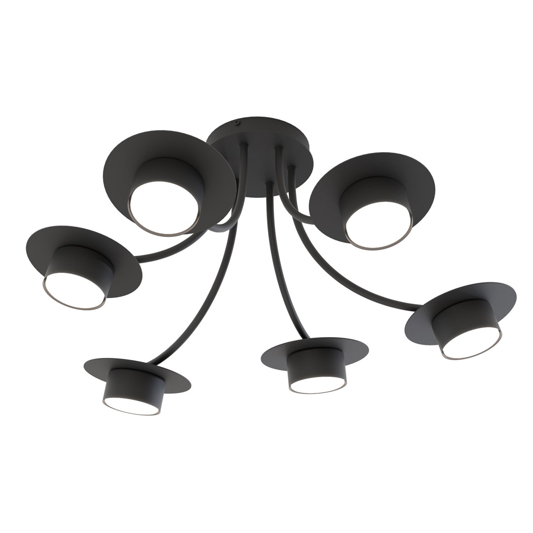 Lampa sufitowa ENSO 6 BL czarna