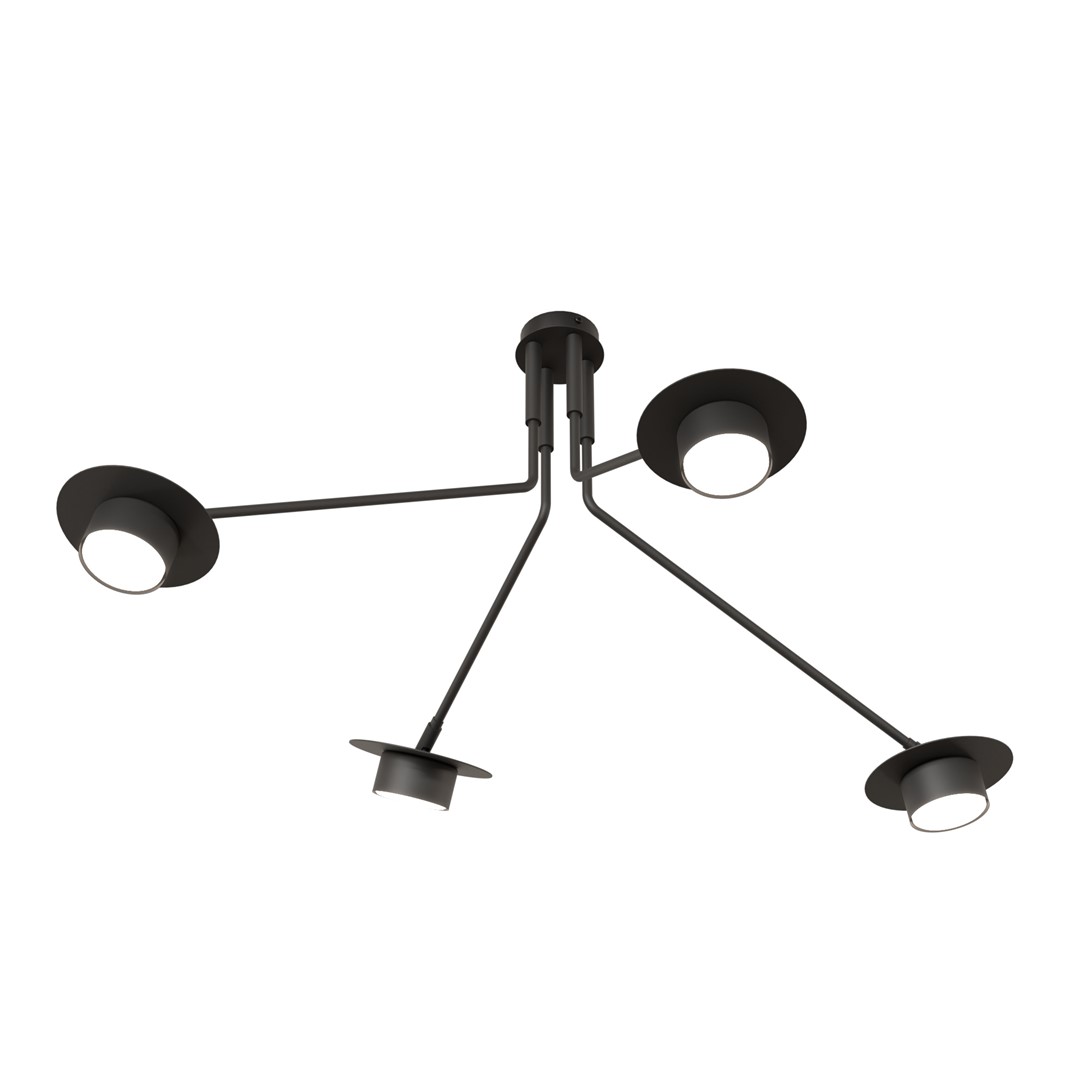 Lampa sufitowa MIZU 4 BL czarna