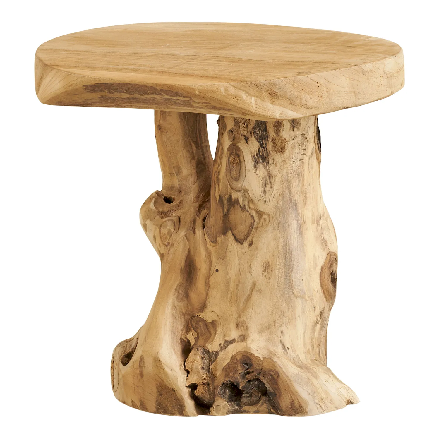 Palena Stolik boczny, teak, naturalny, 40x45 cm