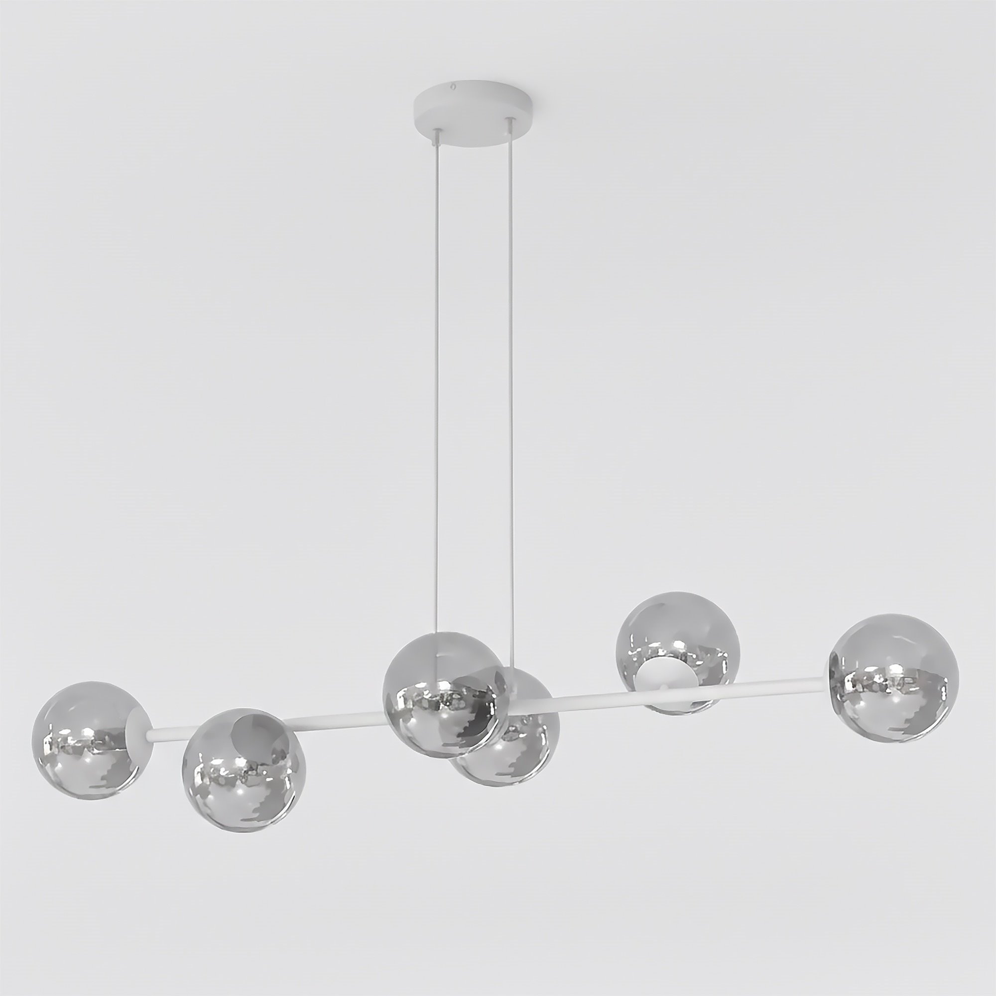 Lampa wisząca MAGNUS 6 GRAY GRAFIT szara grafitowa