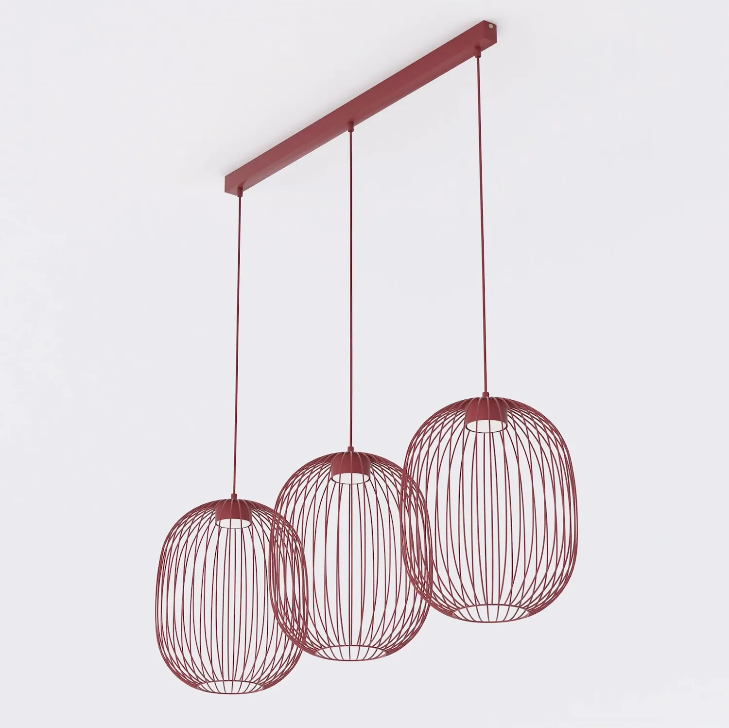 Lampa wisząca druciak MANTRA 3 burgund Lampa wisząca druciak MANTRA 3 burgund
