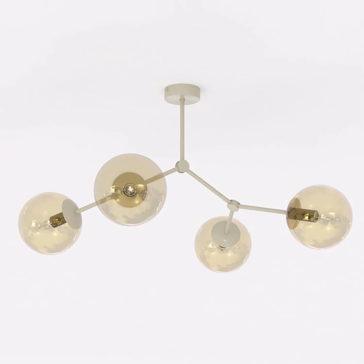 Lampa wisząca SPACE 4 mokka amber Lampa wisząca SPACE 4 mokka amber