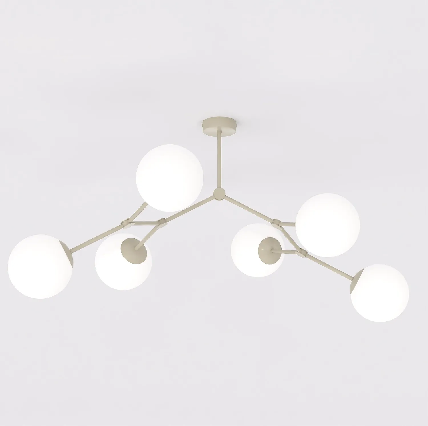 Lampa wisząca SPACE 6 mokka opal Lampa wisząca SPACE 6 mokka opal