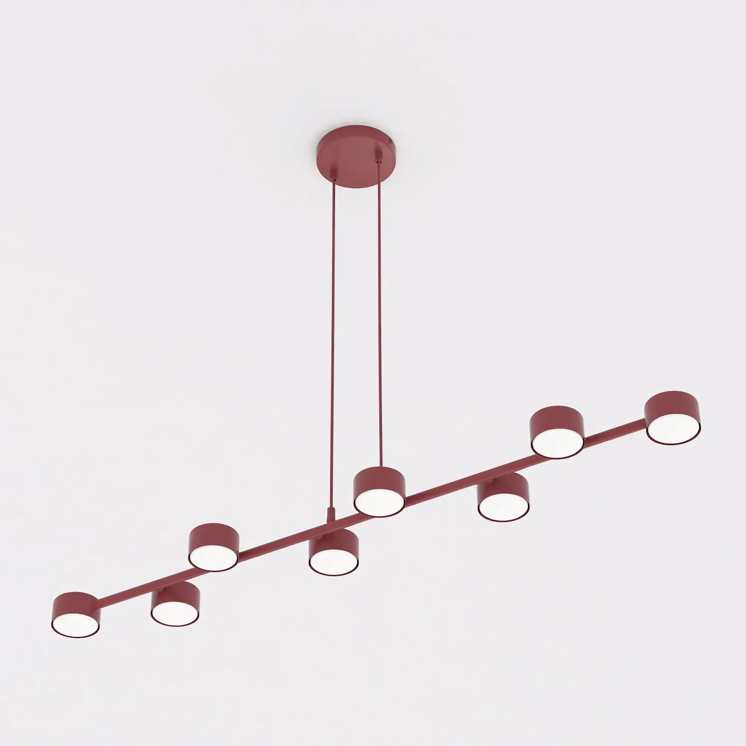 Lampa wisząca MEGARA 8 burgund
