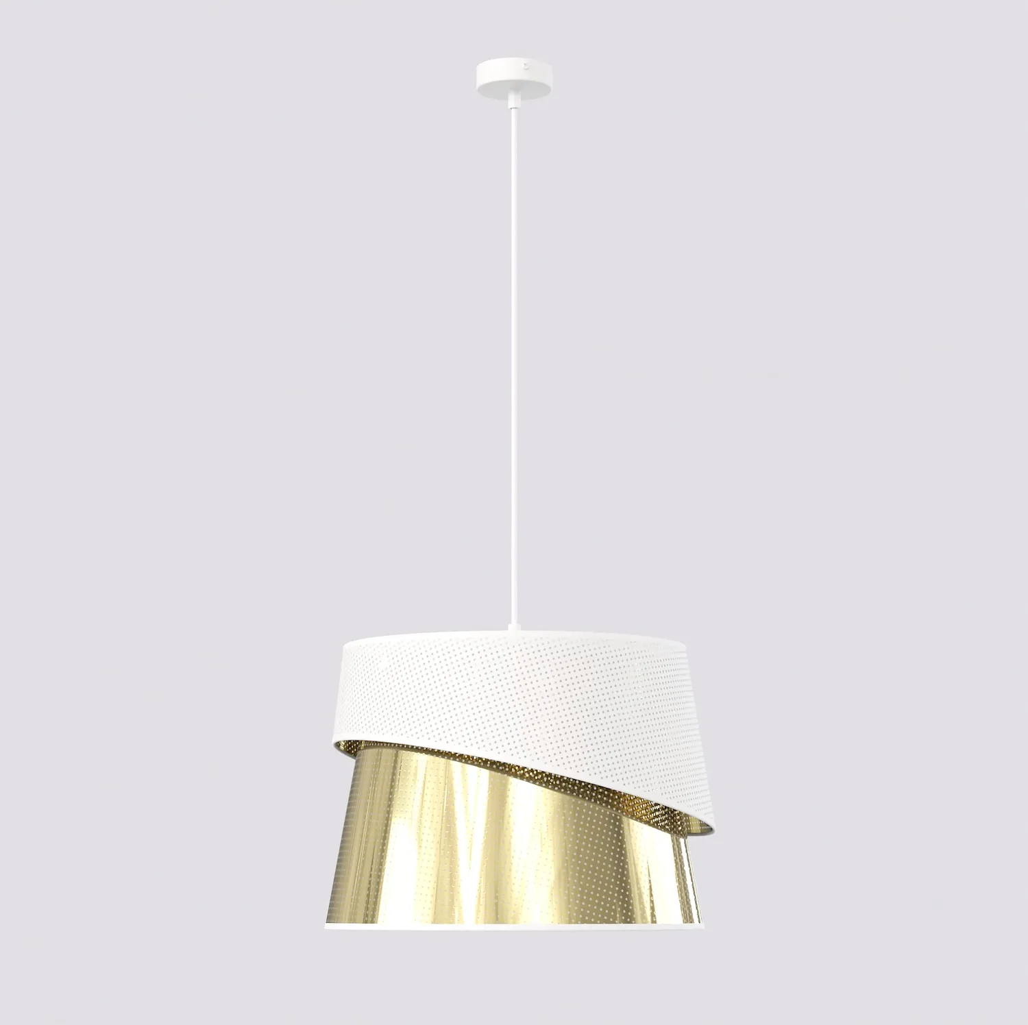 Lampa wiszaca CANVA 1 biały złoty Lampa wiszaca CANVA 1 biały złoty