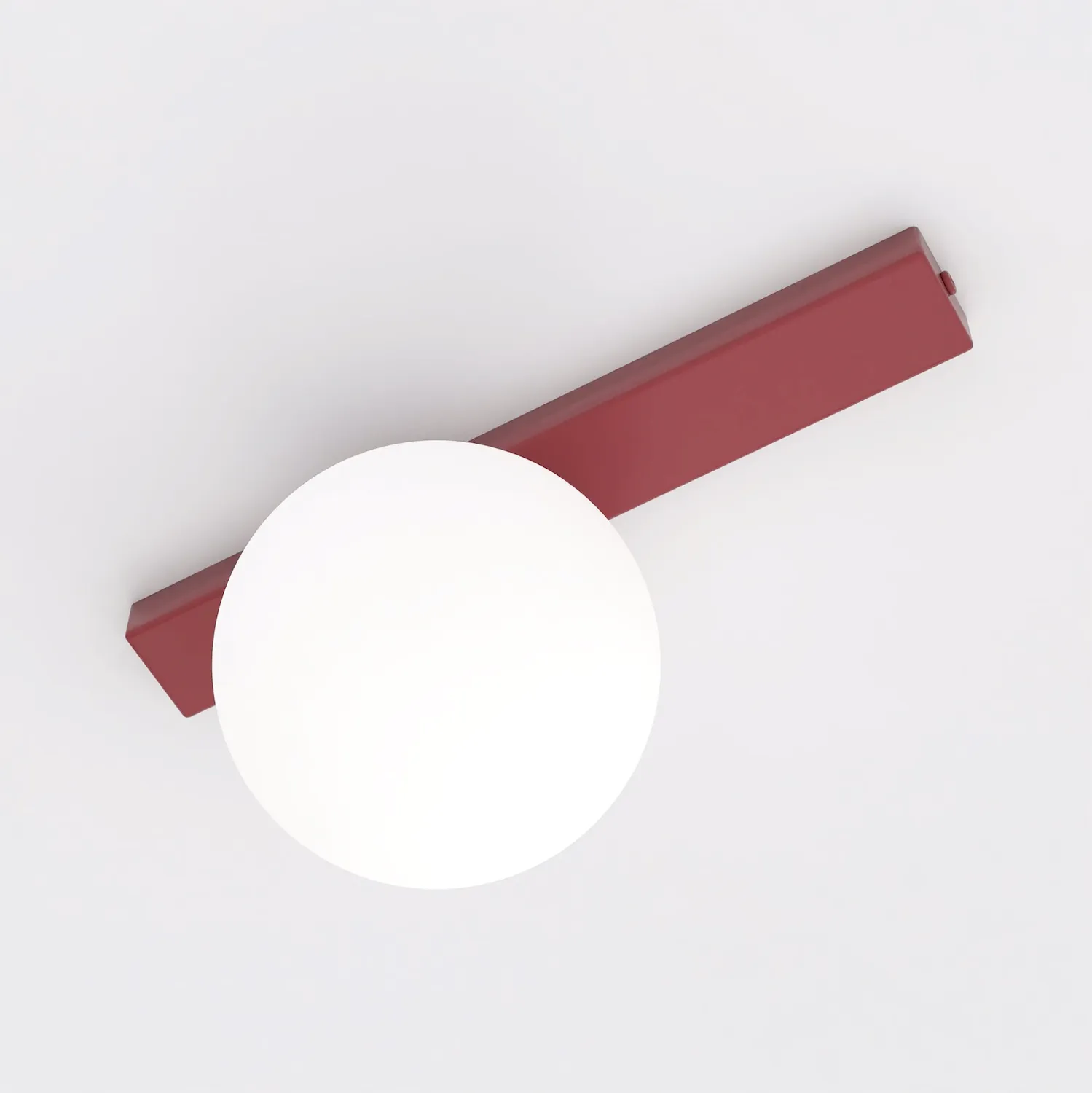 Lampa sufitowa FIT 1 burgundowy opal