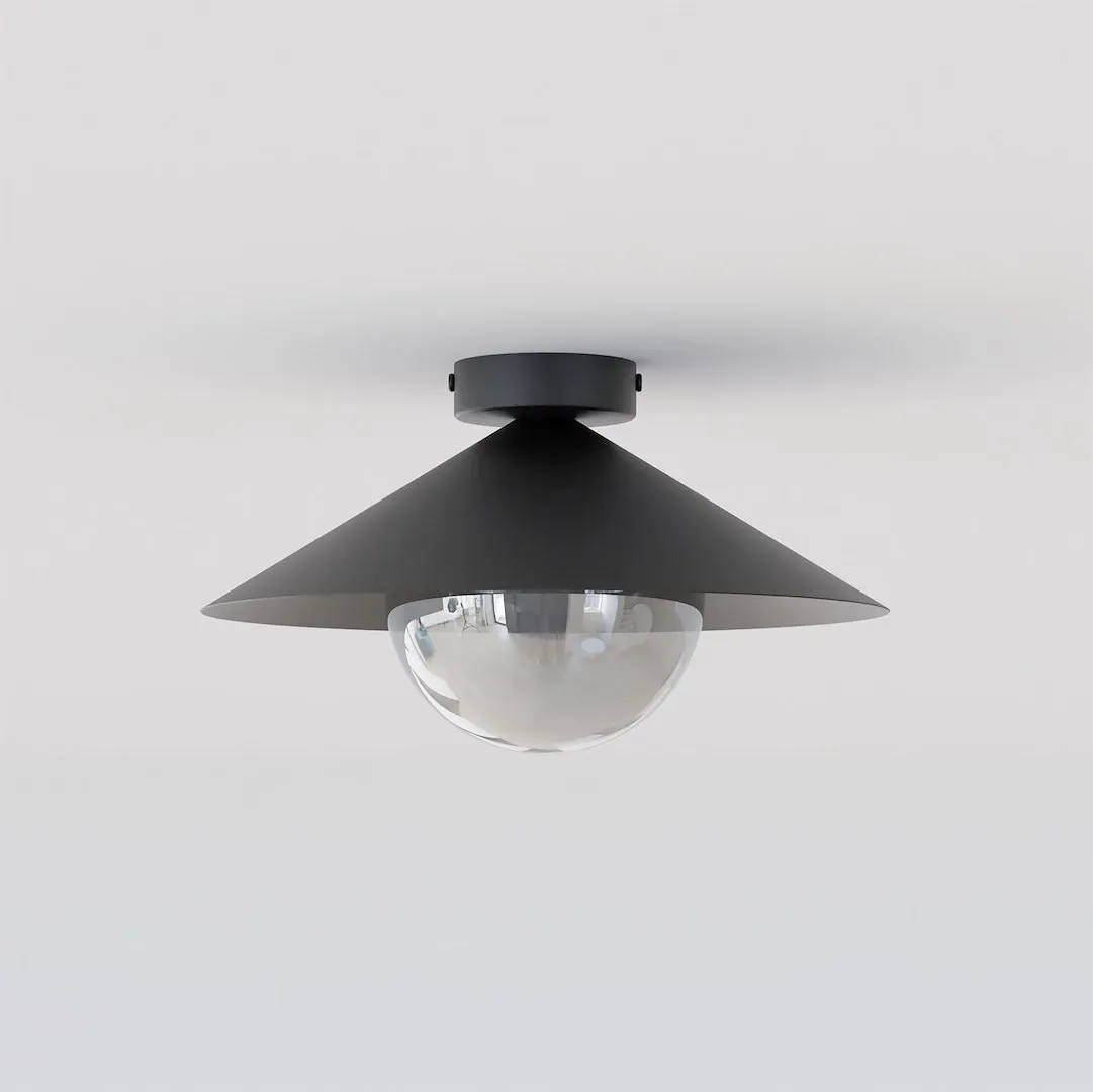 Lampa sufitowa plafon MONO 1S czarna grafit