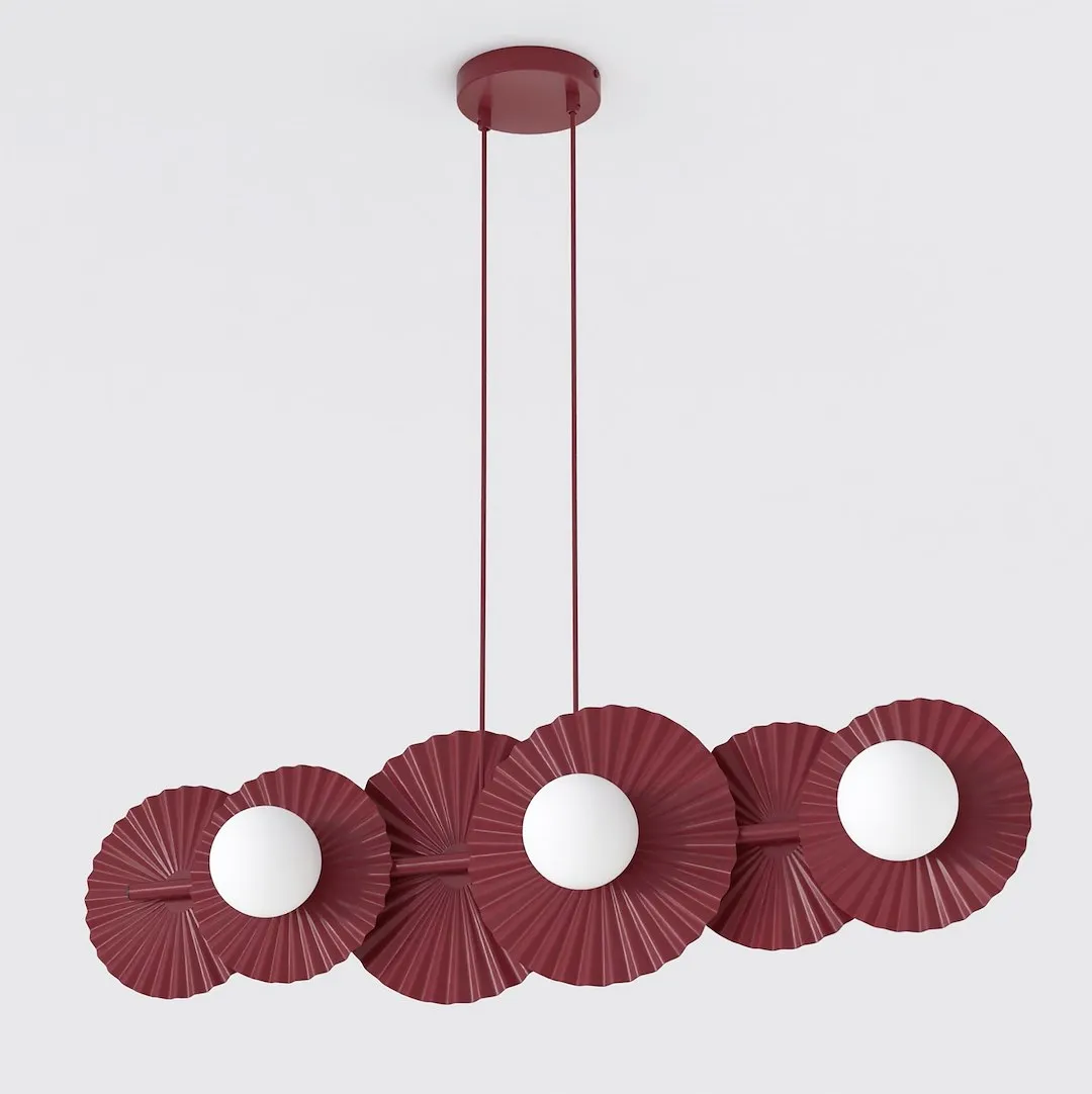 Lampa wisząca UMBRA 6 burgundowa