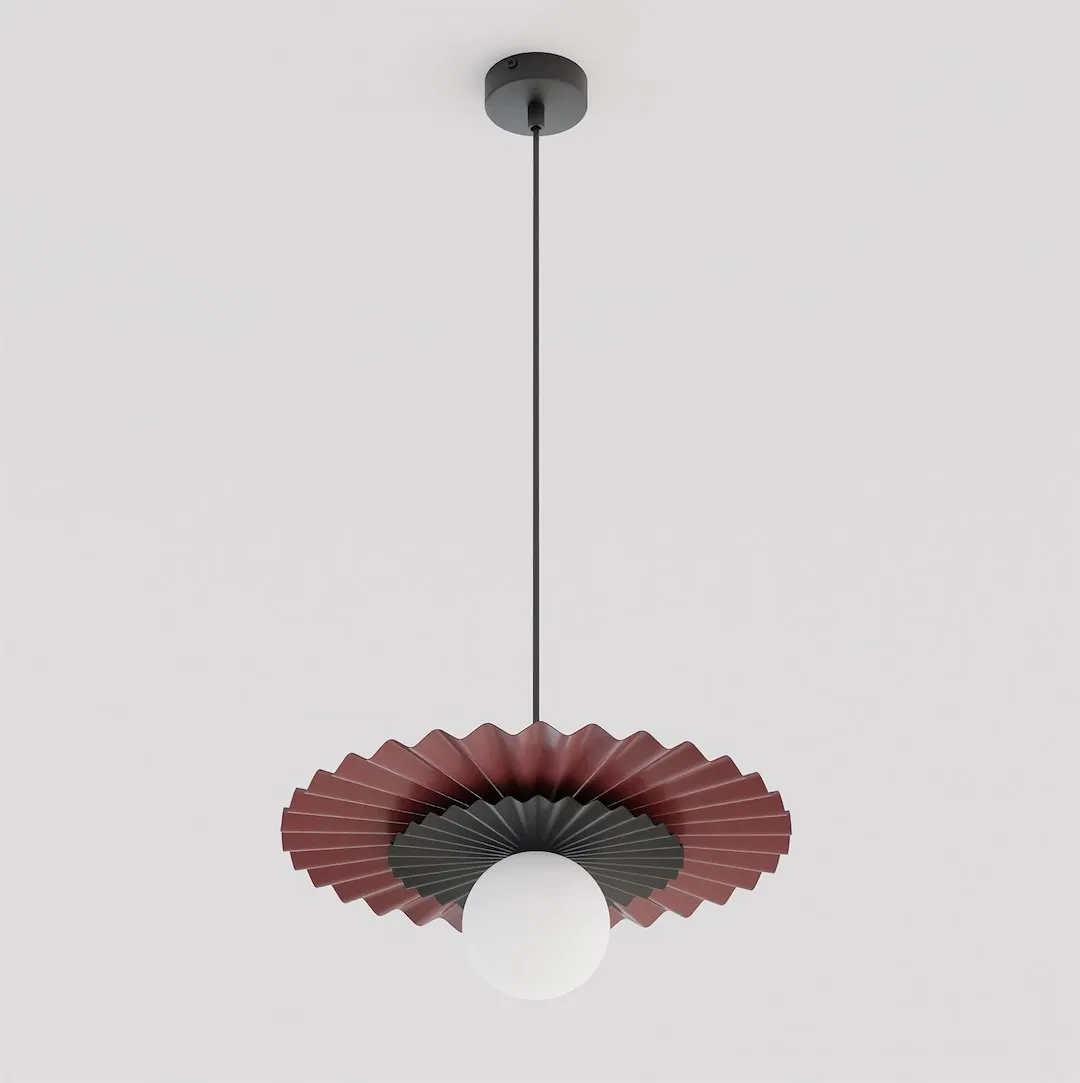 Lampa wisząca UMBRA 1 burgundowy czarny