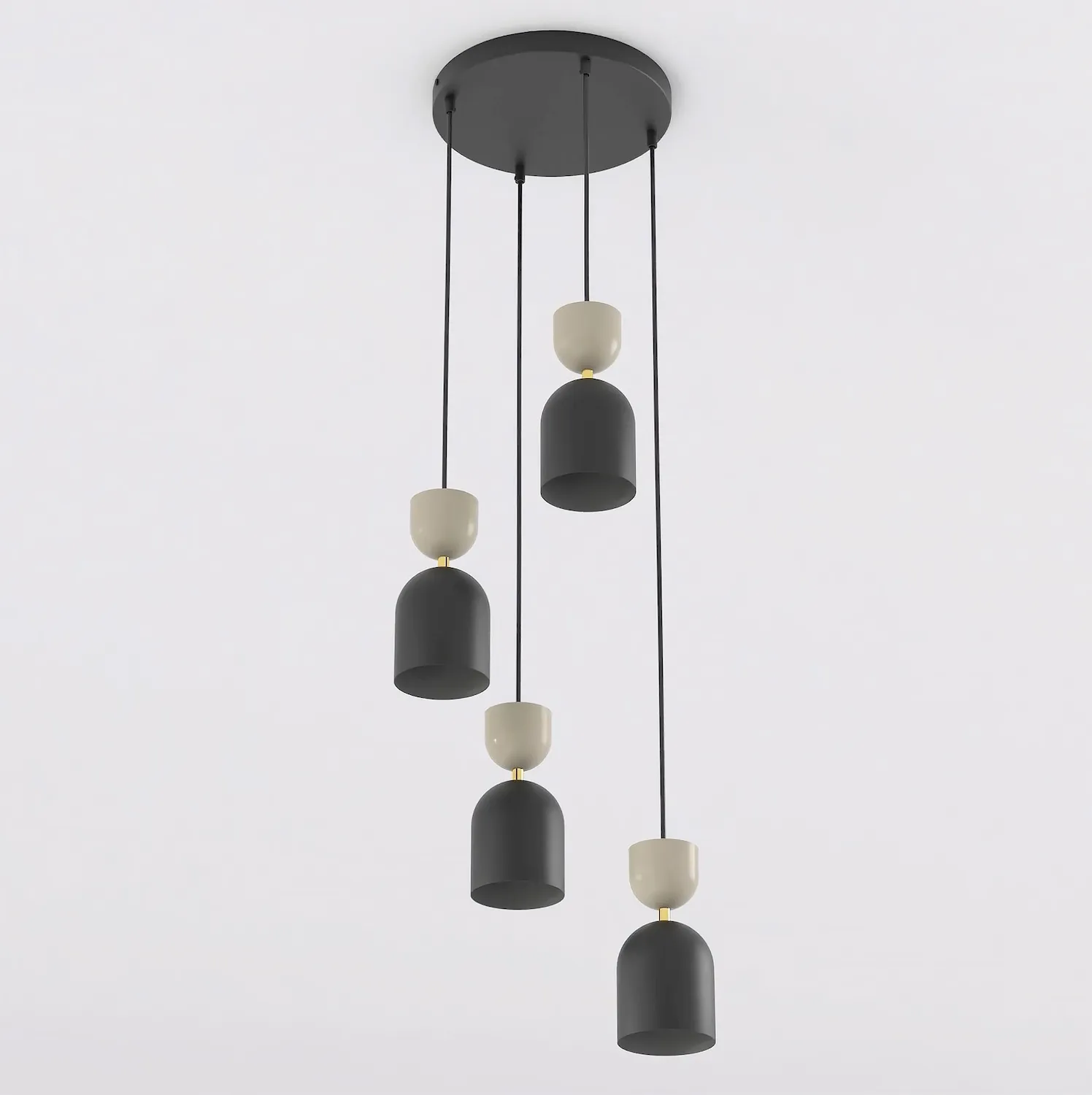 Lampa wisząca GAUDI 4PREM czarny mokka Lampa wisząca GAUDI 4PREM czarny mokka