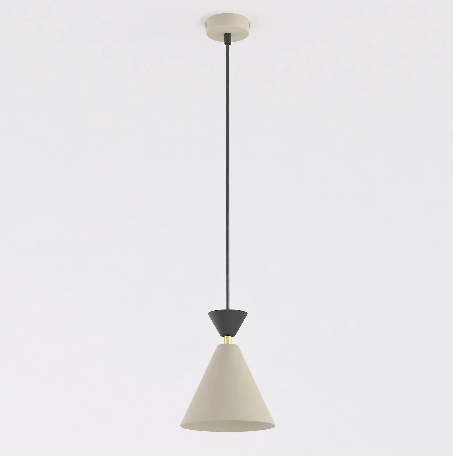 Lampa wisząca KLEVER 1 mokka czarny