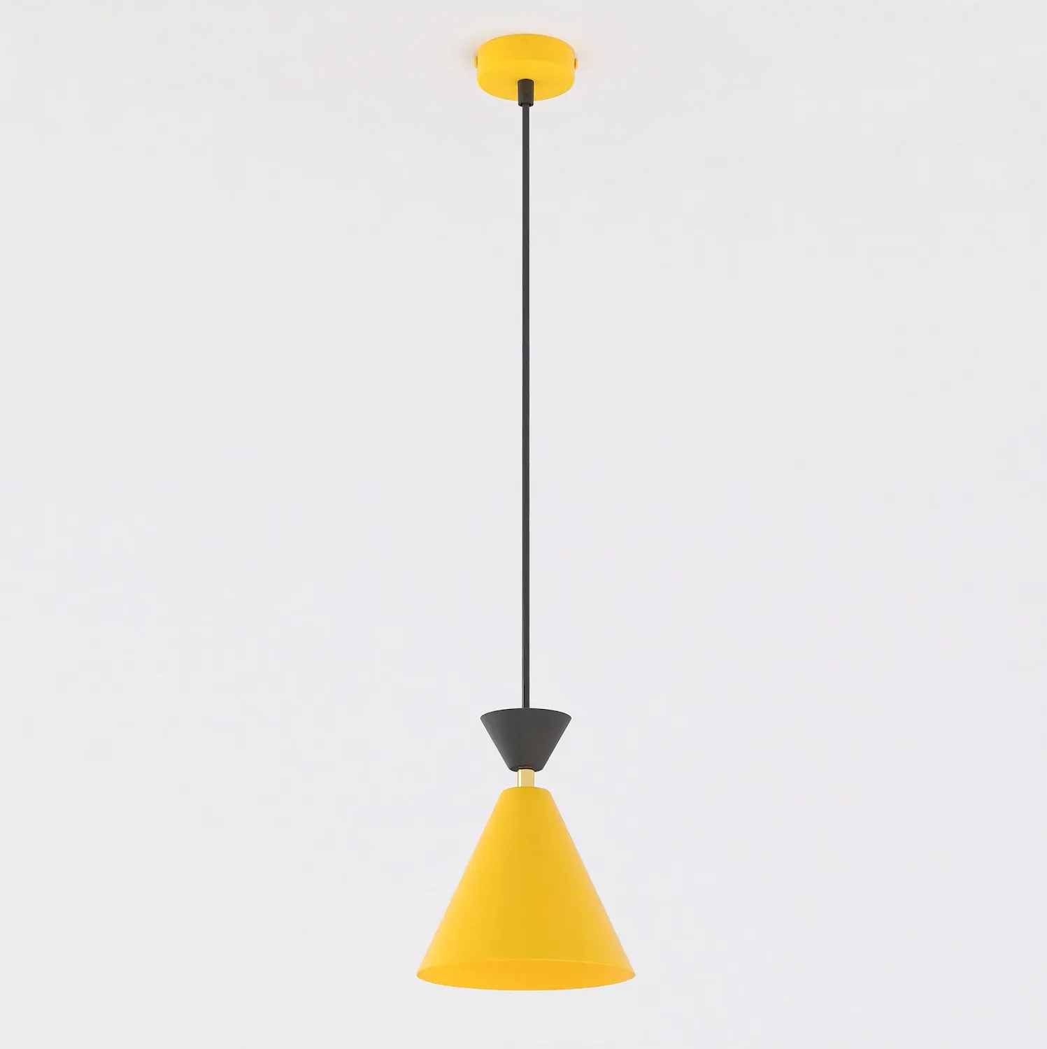 Lampa wisząca KLEVER 1 pomarańczowy czarny