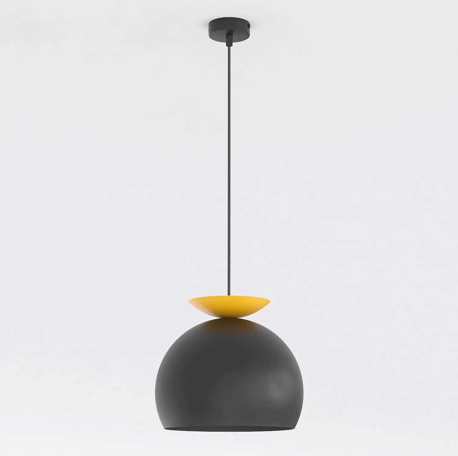 Lampa metalowa GEO 1 czarny pomaranczowy