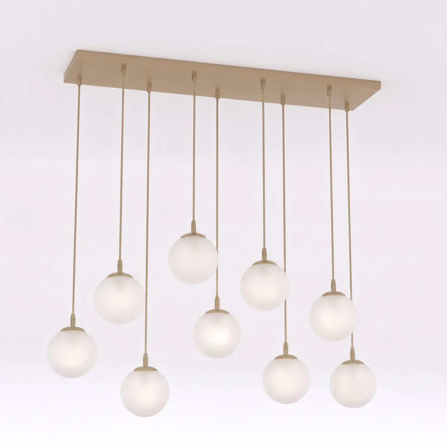 Lampa wisząca COSMO 9 beżowy biały
