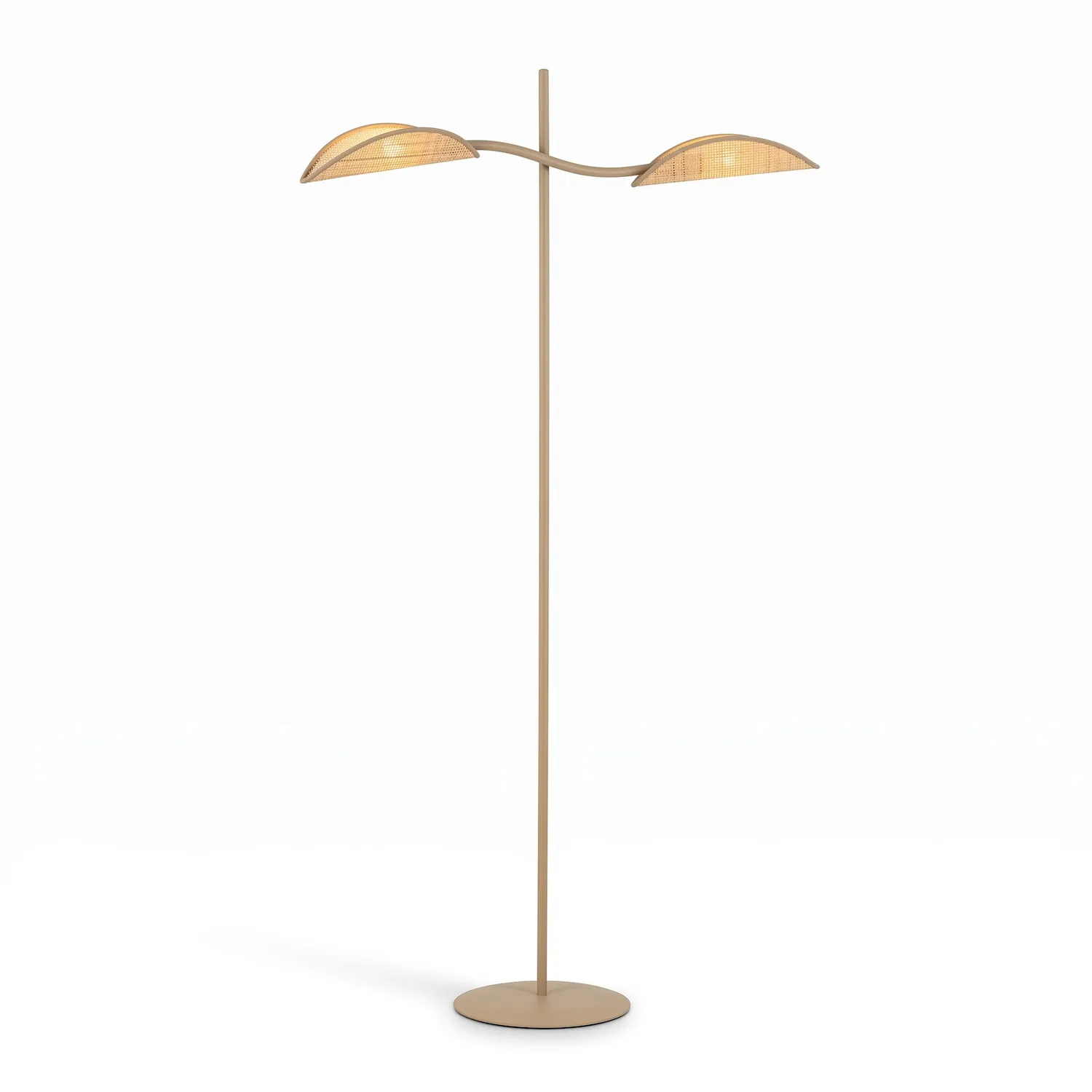 Lampa podłogowa LOTUS LP2 beżowy rattan