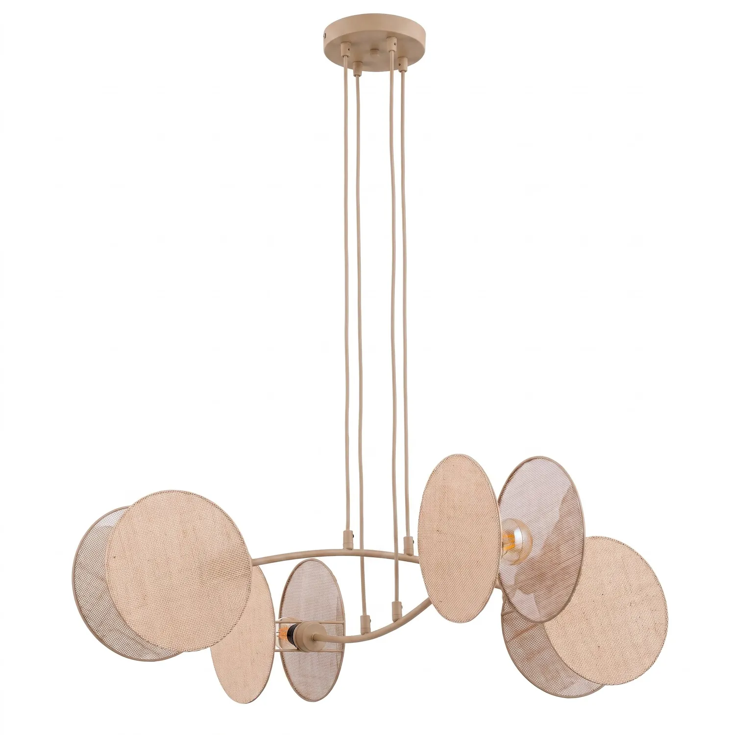Lampa wisząca MOTIF 4 beżowy naturalny