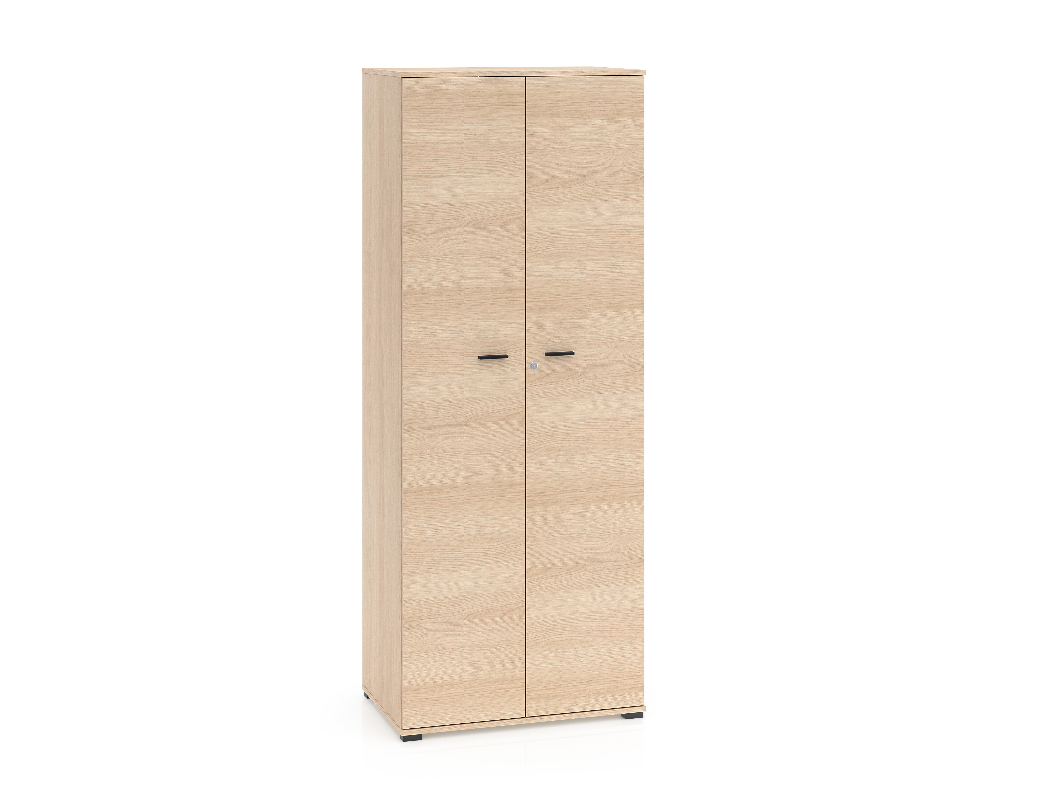 Szafa 2-drzwiowa z drążkiem i półkami 79 cm ODELIS 10 dąb Lindberg