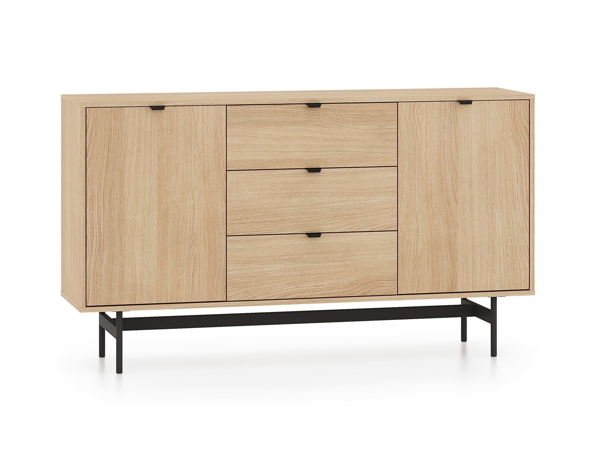 Komoda 2-drzwiowa z szufladami 150 cm REYNOS 05 dąb mavelie Komoda 2-drzwiowa z szufladami 150 cm REYNOS 05 dąb mavelie