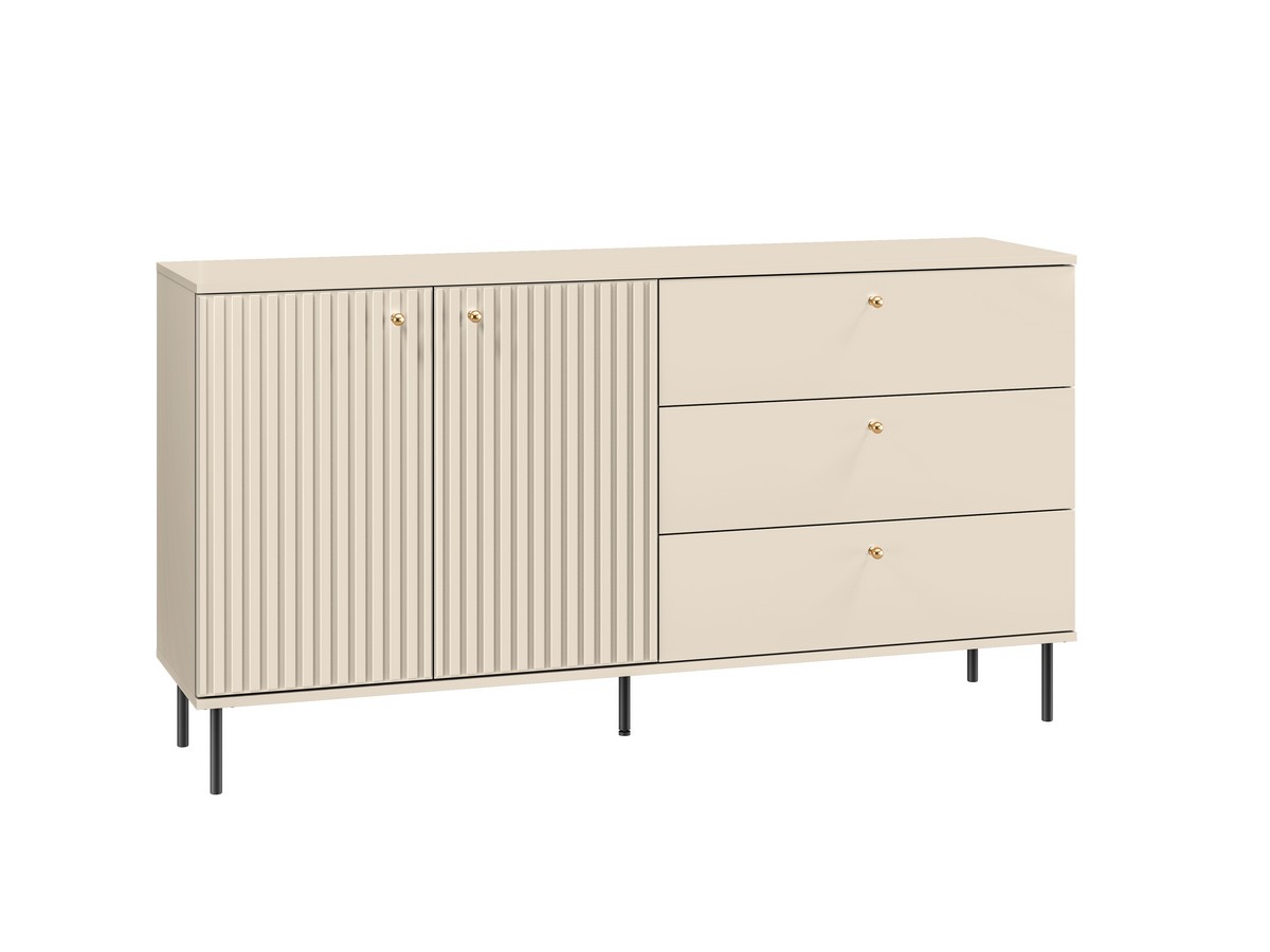 Komoda 2-drzwiowa z szufladami SOPHIE 160 cm cashmere