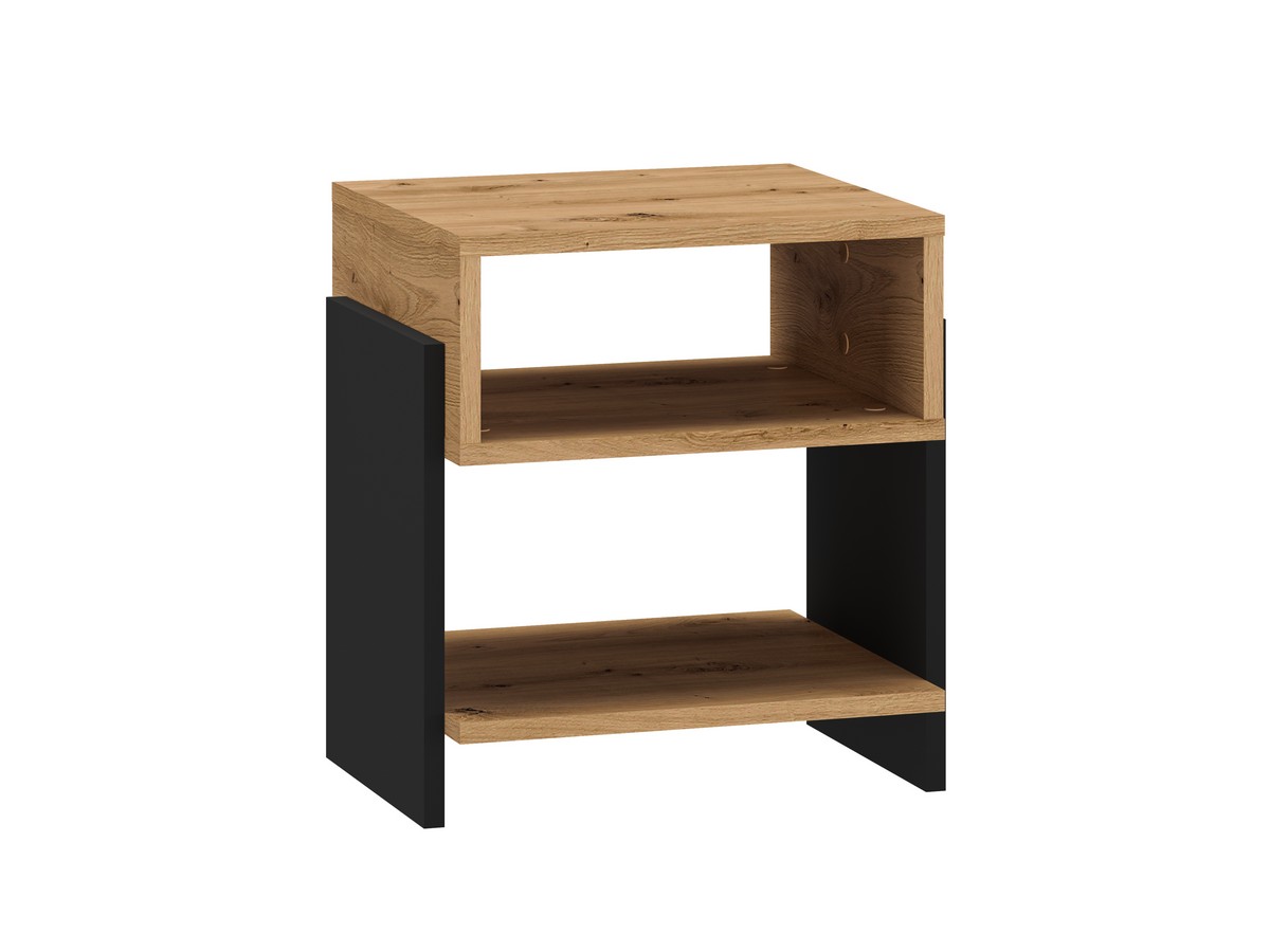 Szafka nocna TRIS 01 dąb artisan-czarny 42x45