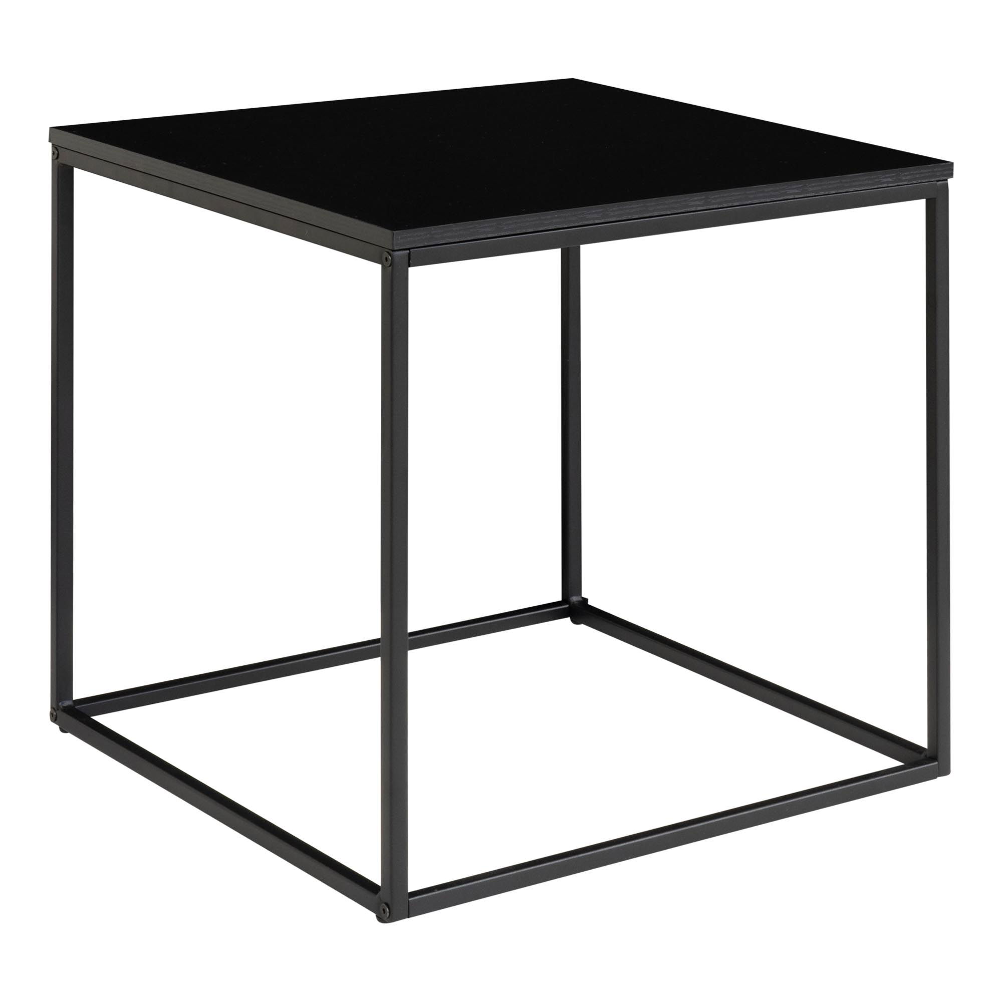 Stolik kawowy kwadratowy VITA 45x45x45 cm - czarny Stolik kawowy kwadratowy VITA 45x45x45 cm - czarny