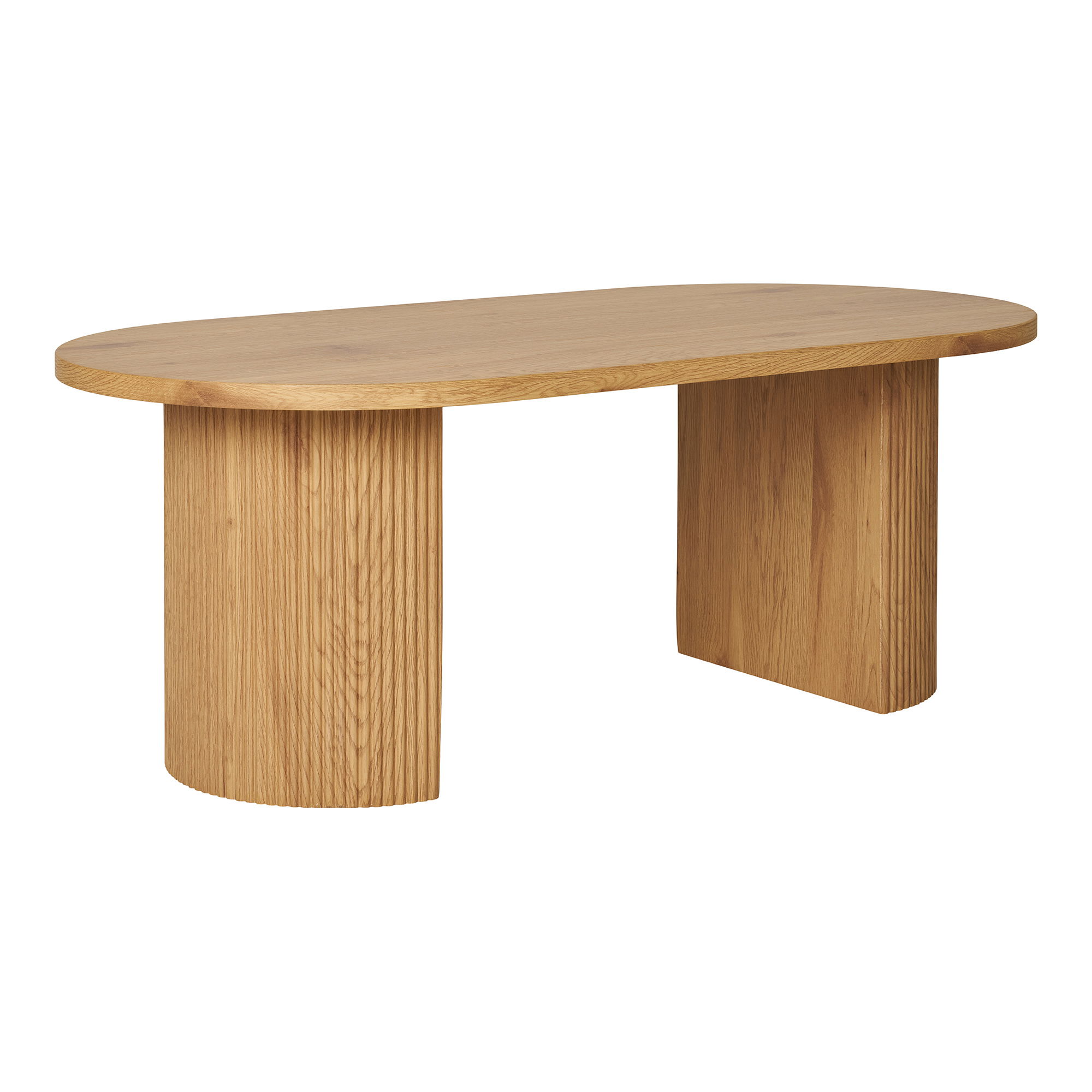 Stolik kawowy owalny BOAVISTA 60x120 cm - naturalny Stolik kawowy owalny BOAVISTA 60x120 cm - naturalny