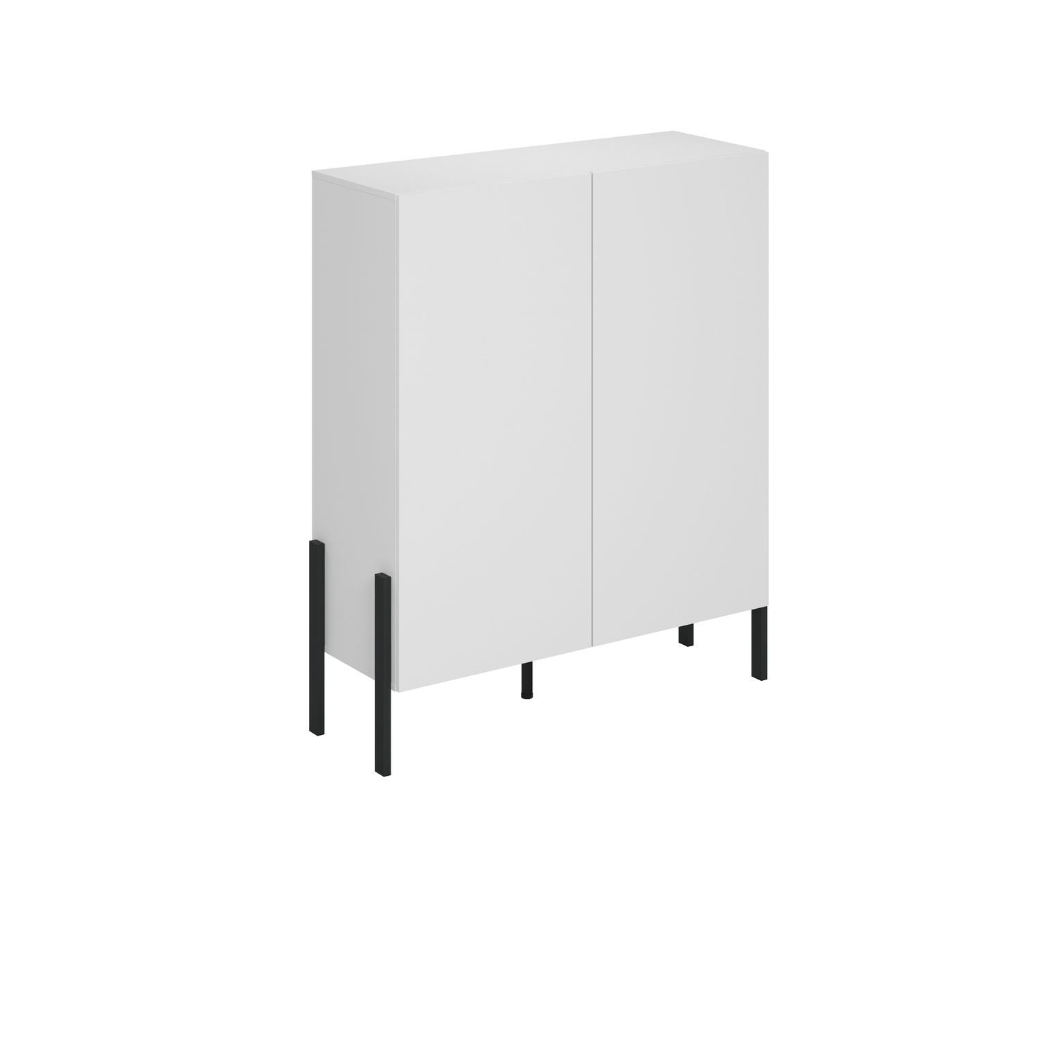 Komoda 2-drzwiowa JUKON 114x135 biały mat