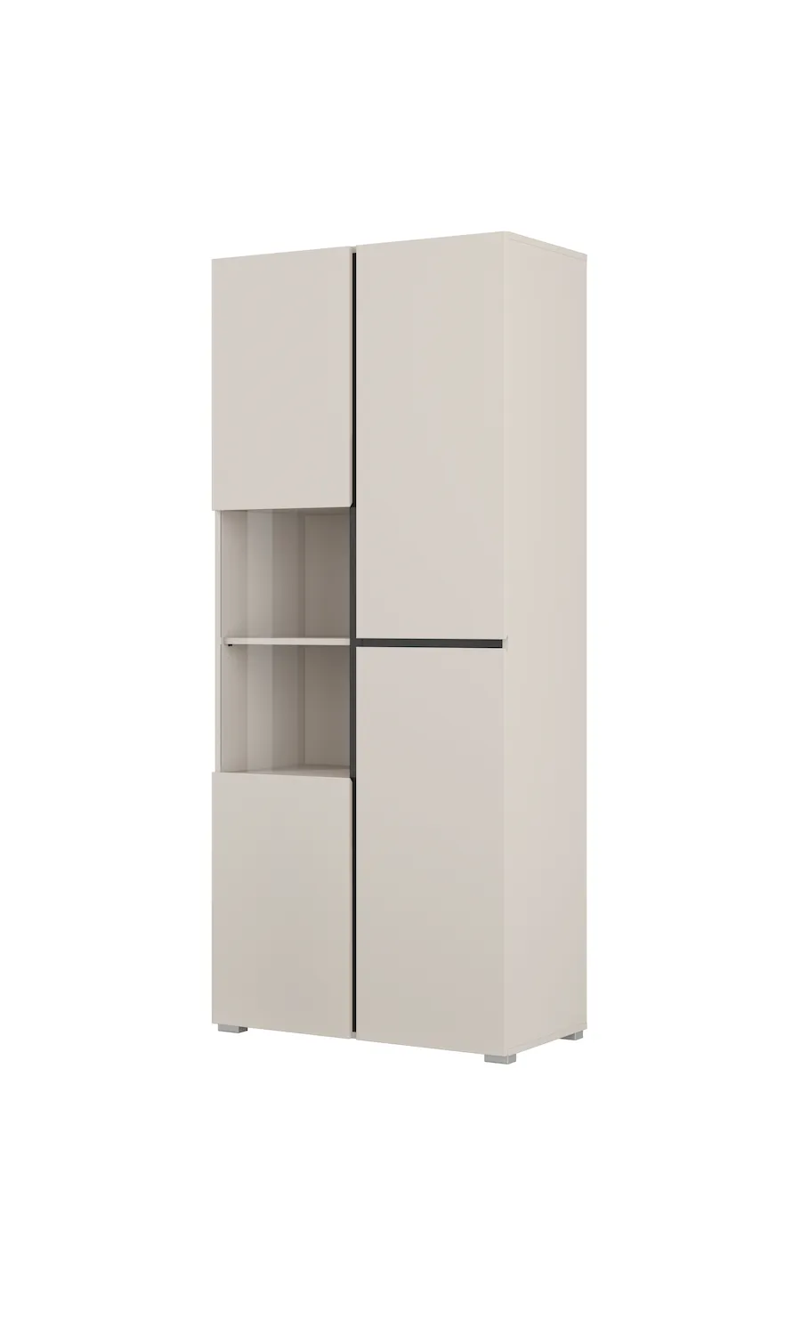 Witryna 2-drzwiowa szklana CROSS 80x183 kaszmir