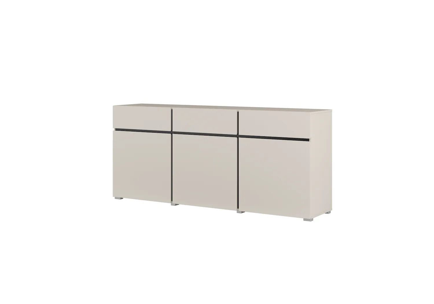 Komoda 3-drzwiowa z 3 szufladami CROSS 180 cm kaszmir