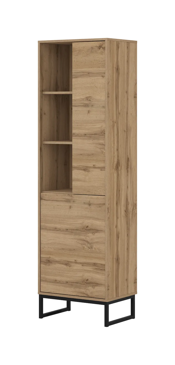 Regał 2-drzwiowy LOFT 53 cm dąb wotan