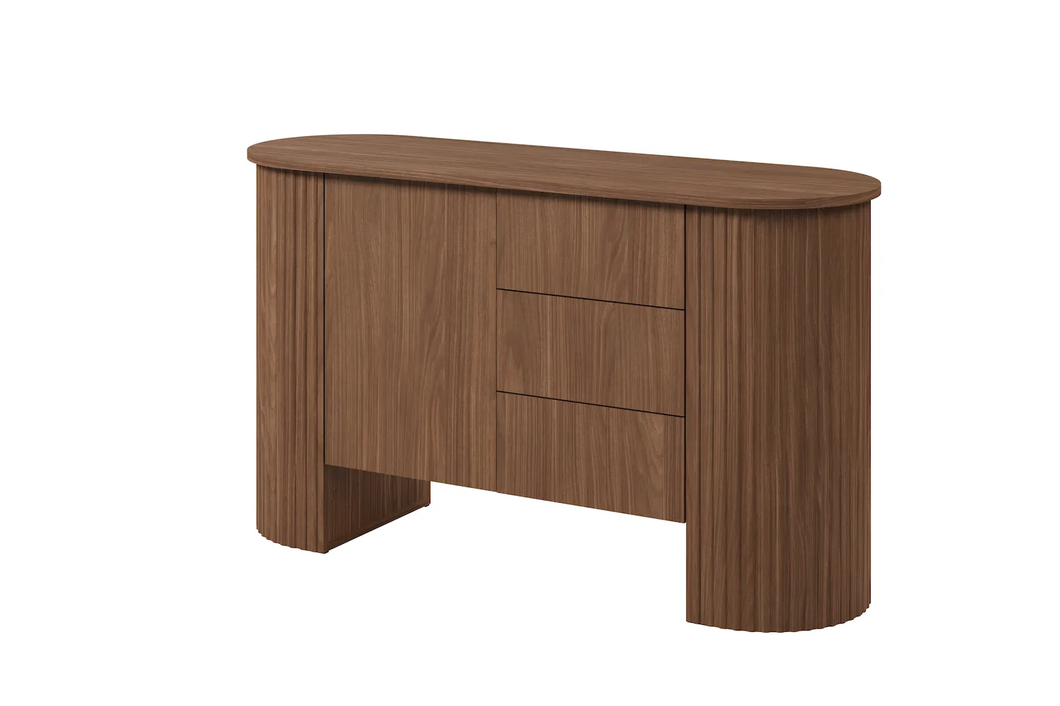 Komoda 1-drzwiowa z 3 szufladami CAVO 140 cm Orzech Lincoln HELVETIA
