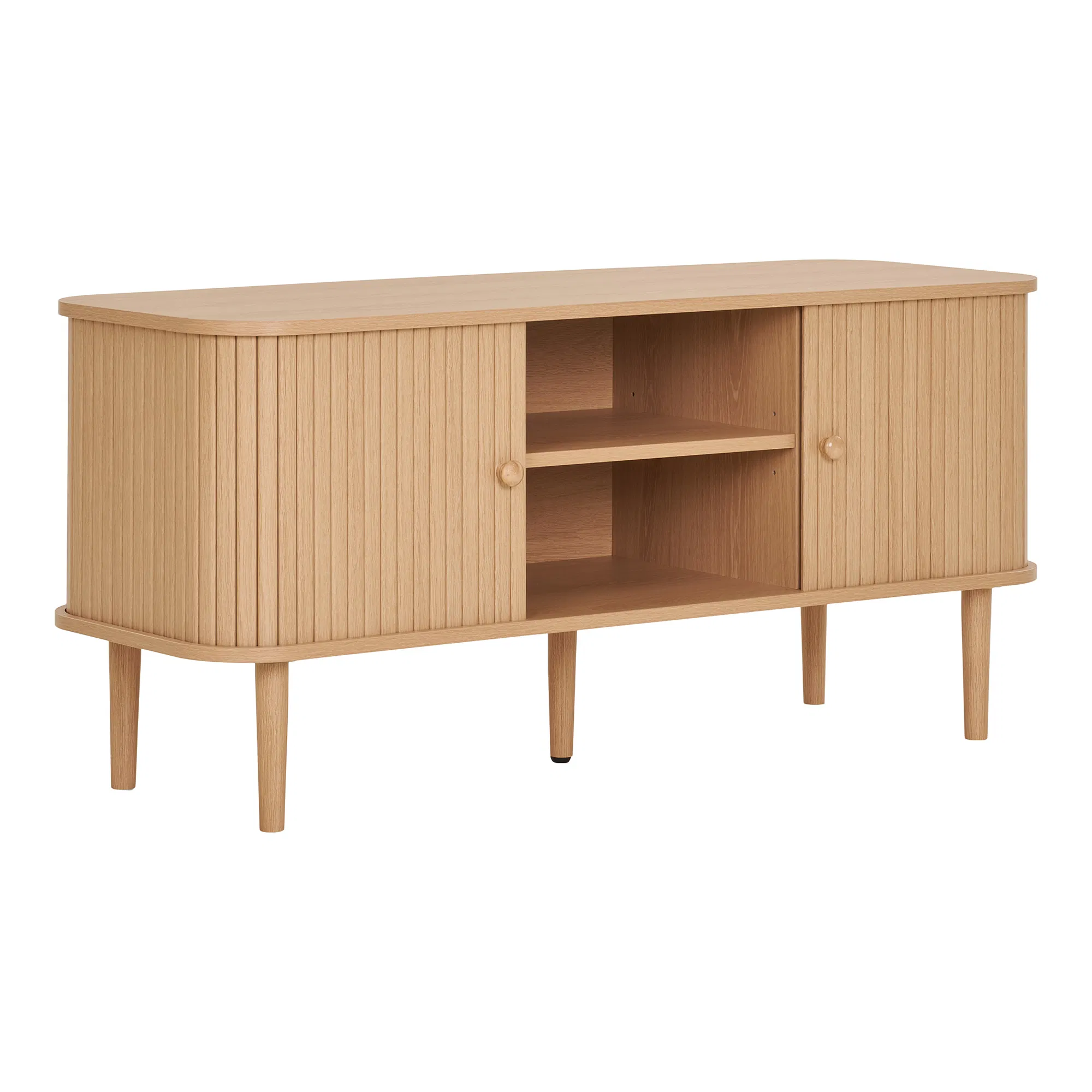 Szafka RTV NIKKO 2-drzwiowa 113x40x52 cm - naturalny Szafka RTV NIKKO 2-drzwiowa 113x40x52 cm - naturalny