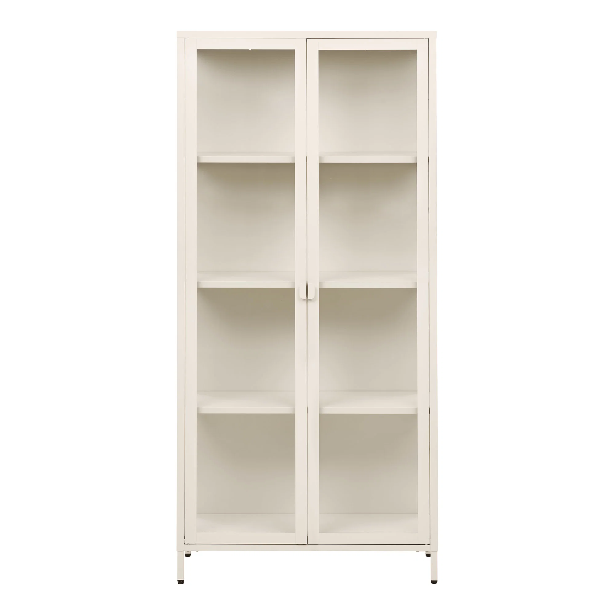 Witryna 2-drzwiowa BRISBANE 80 cm off white biały
