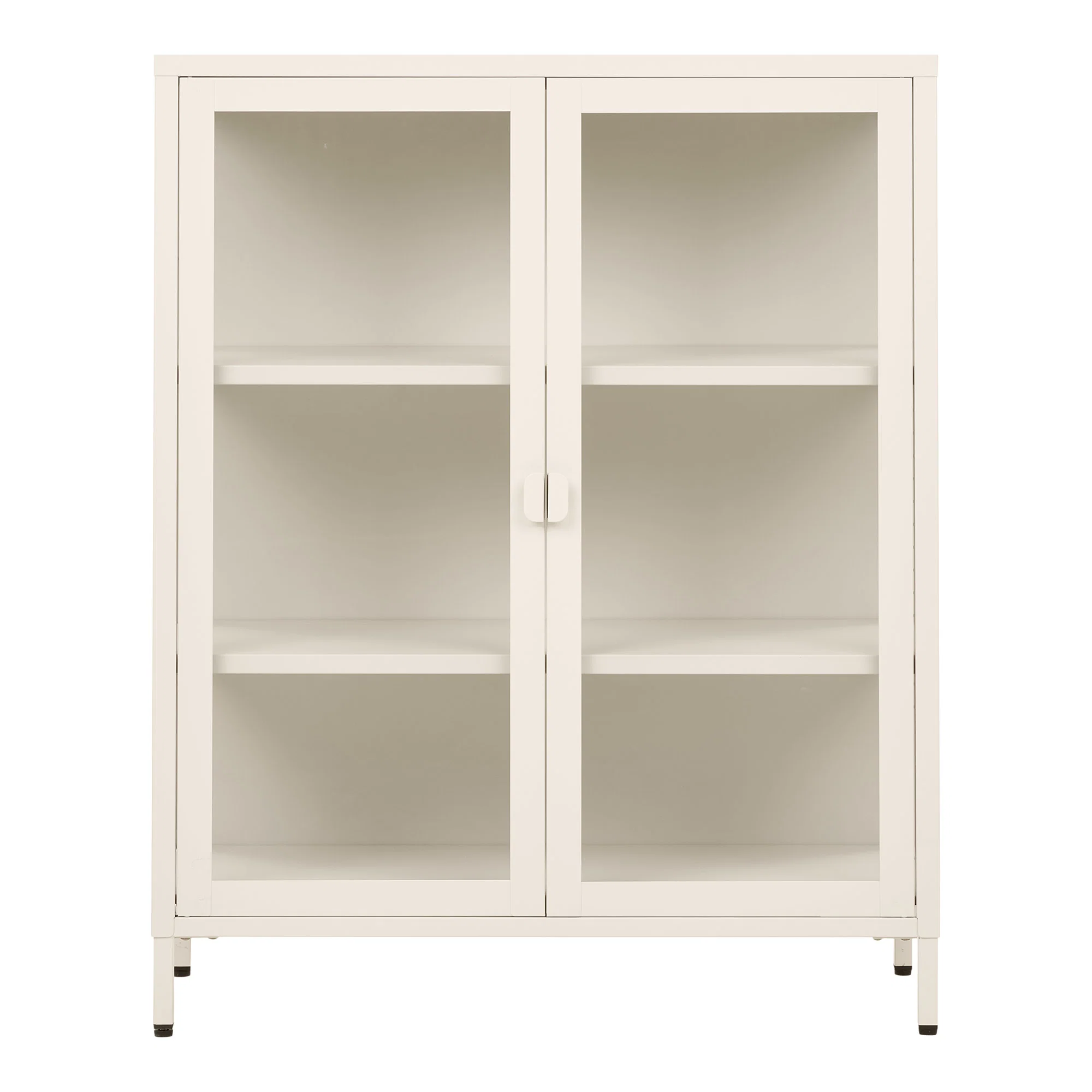 Witryna 2-drzwiowa BRISBANE 80 cm off white biała