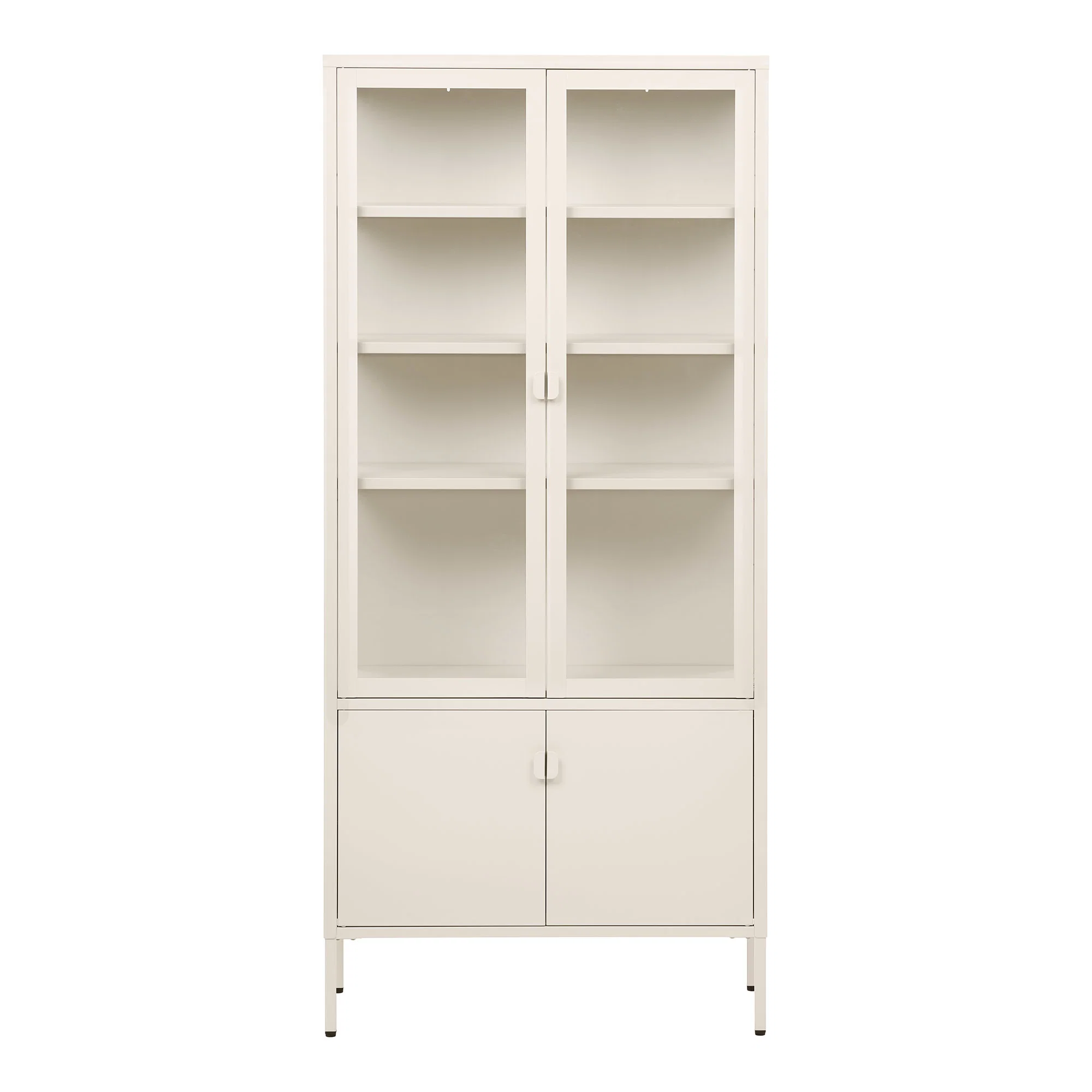 Witryna 4-drzwiowa BRISBANE 80 cm off white biały