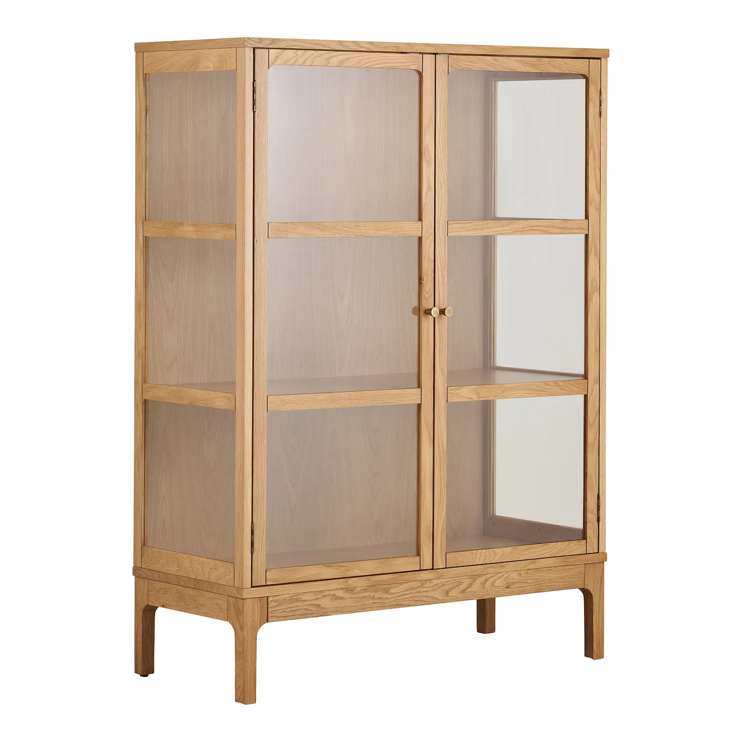 Witryna niska 2-drzwiowa ZAMORA 90x126 naturalny Witryna niska 2-drzwiowa ZAMORA 90x126 naturalny