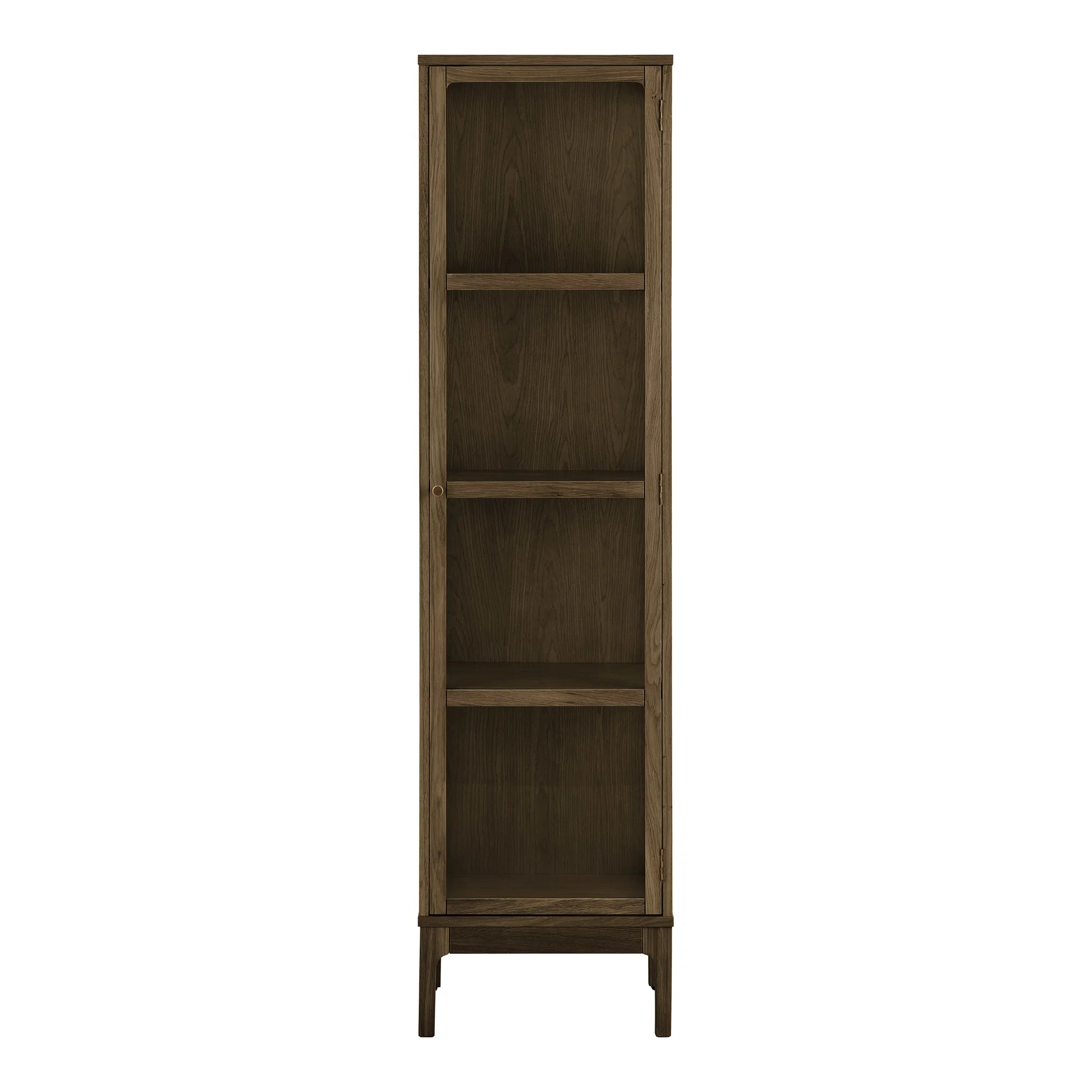 Witryna 1-drzwiowa ZAMORA 47 cm drewno ciemnobrązowa Witryna 1-drzwiowa ZAMORA 47 cm drewno ciemnobrązowa