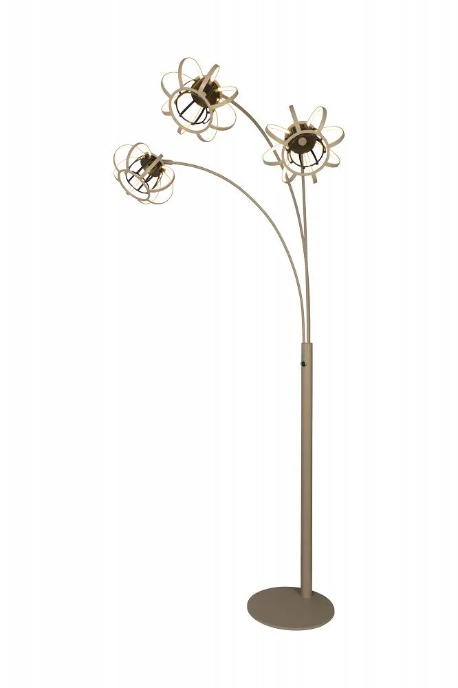 Lampa podłogowa SALO 3 LED kaszmirowy czarny