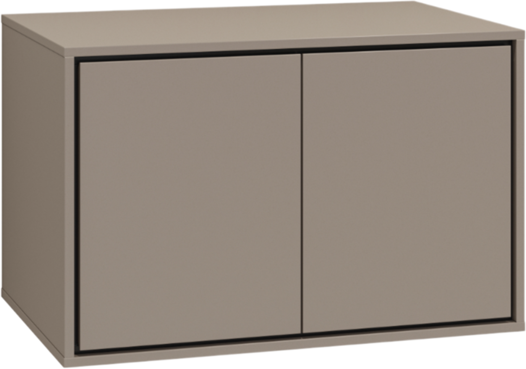 Szafka pod umywalkę IRVINE 2-drzwiowa 80cm - congo, czarny