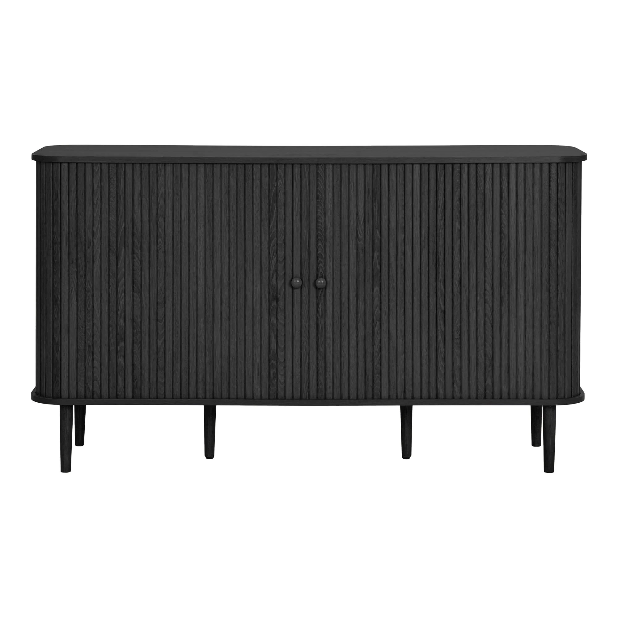 Komoda 2-drzwiowa NIKKO 140 cm drewno czarna