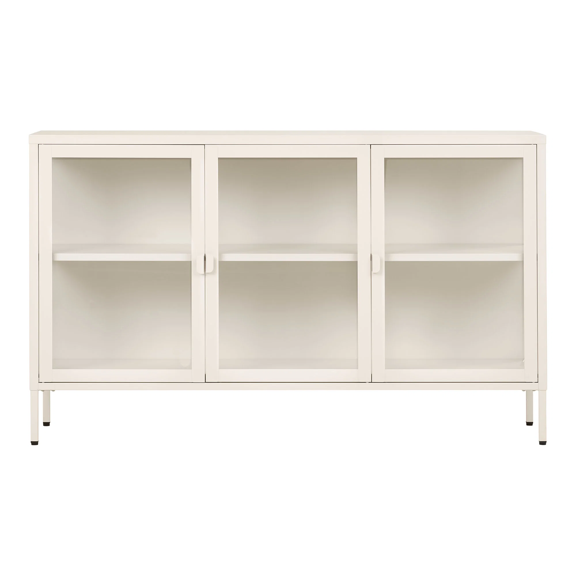 Kredens 3-drzwiowe BRISBANE 140 cm off white biały