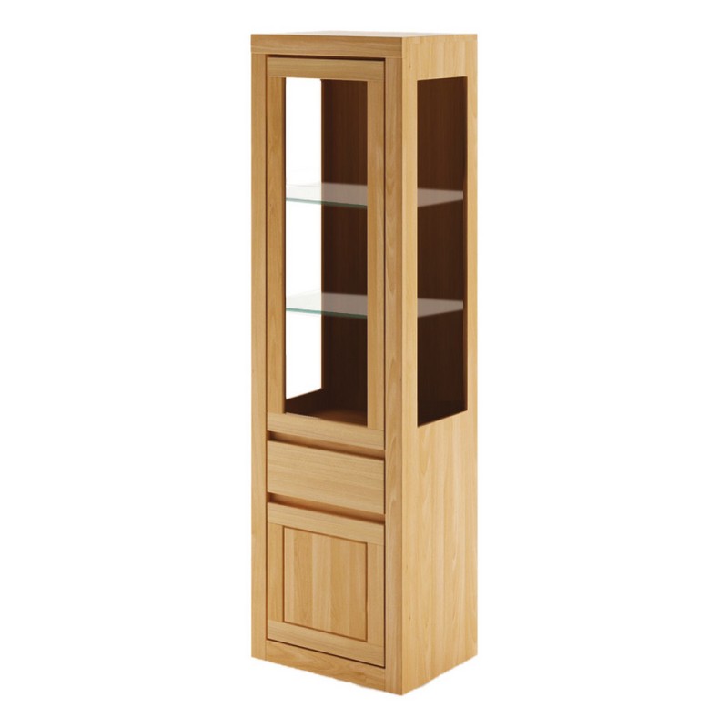 Witryna bukowa KW406 PRAWA Koniak DREWMAX